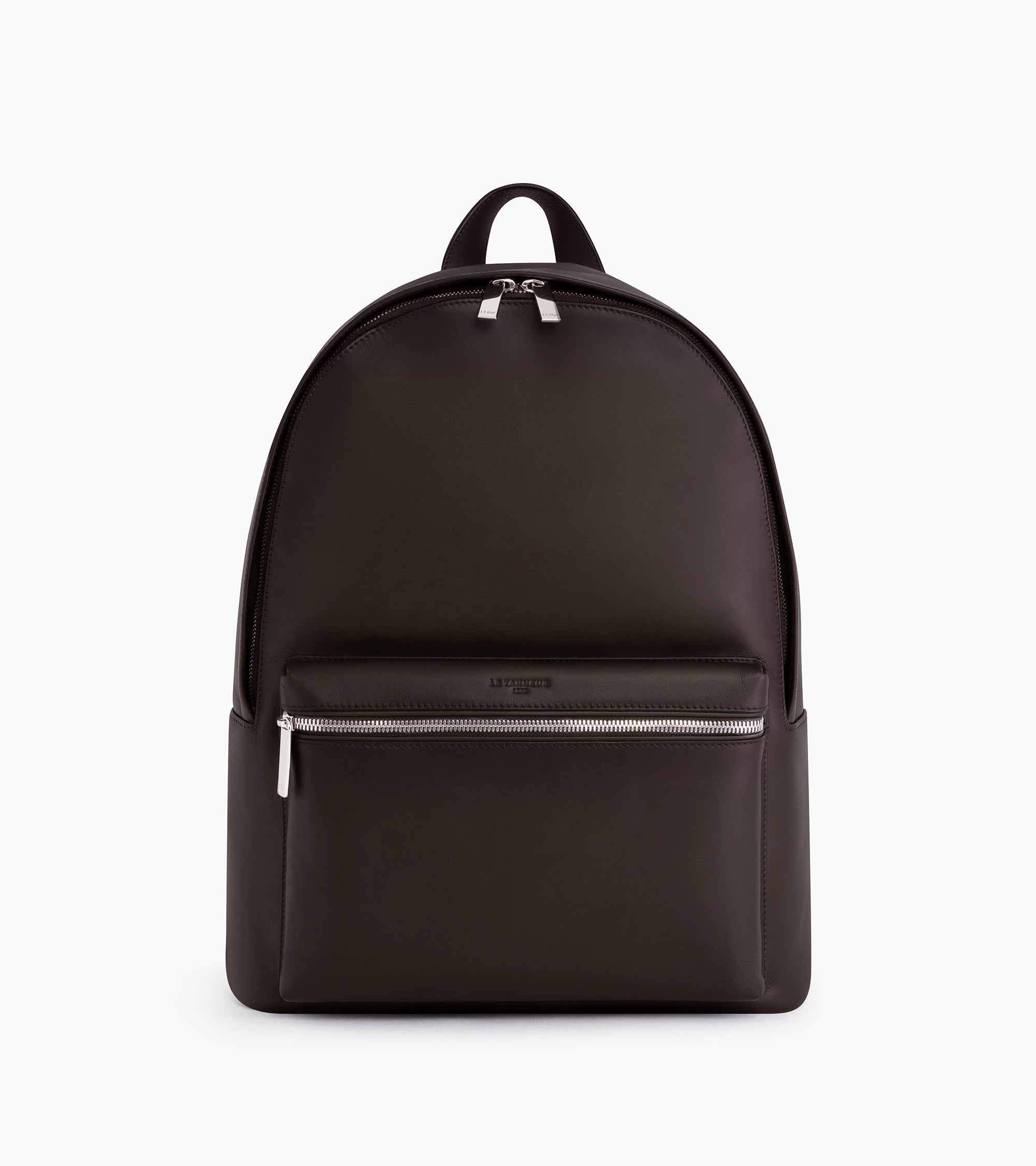 Albert smooth leather zipped backpack