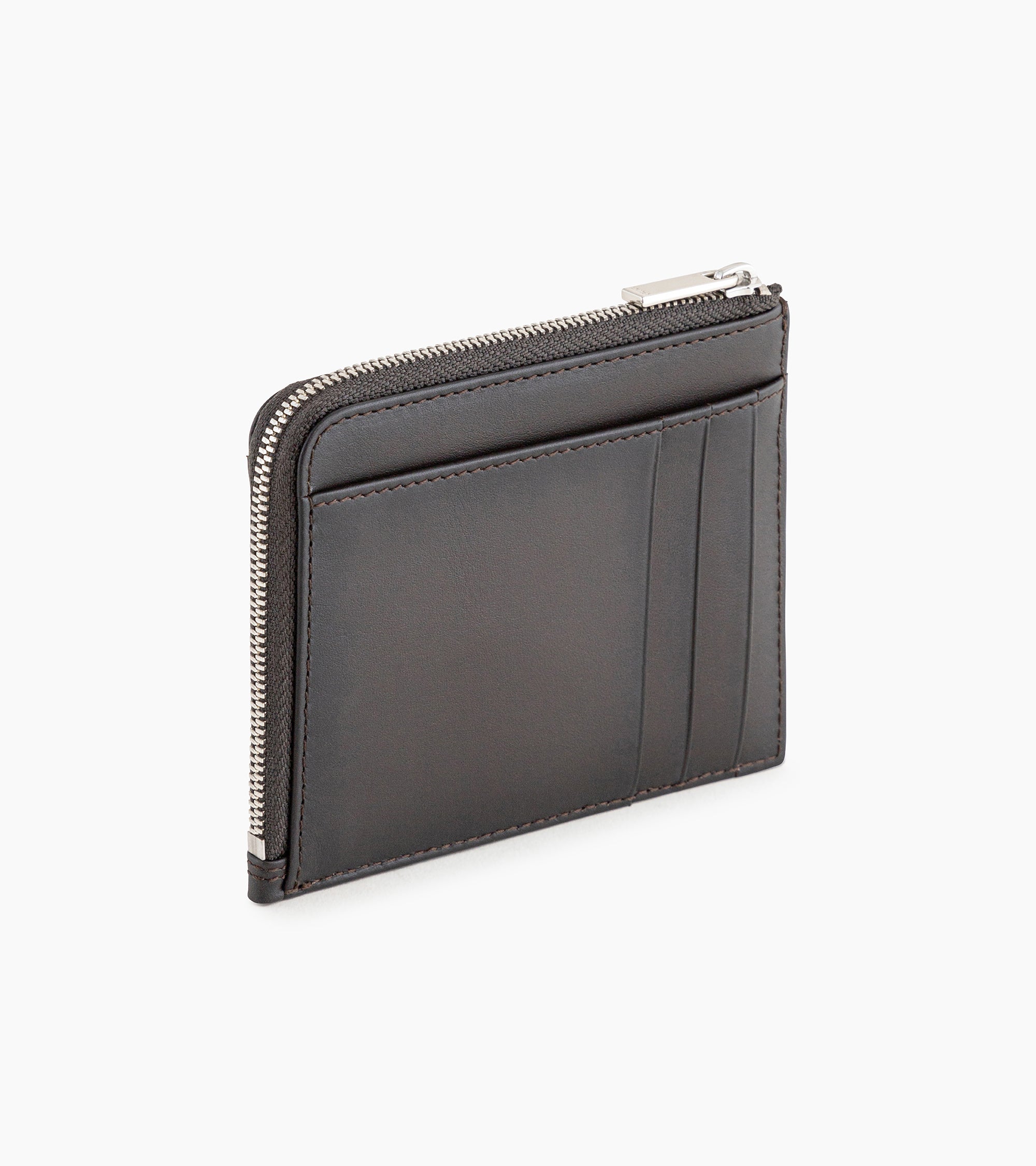 Albert smooth leather cardholder with coin pocket