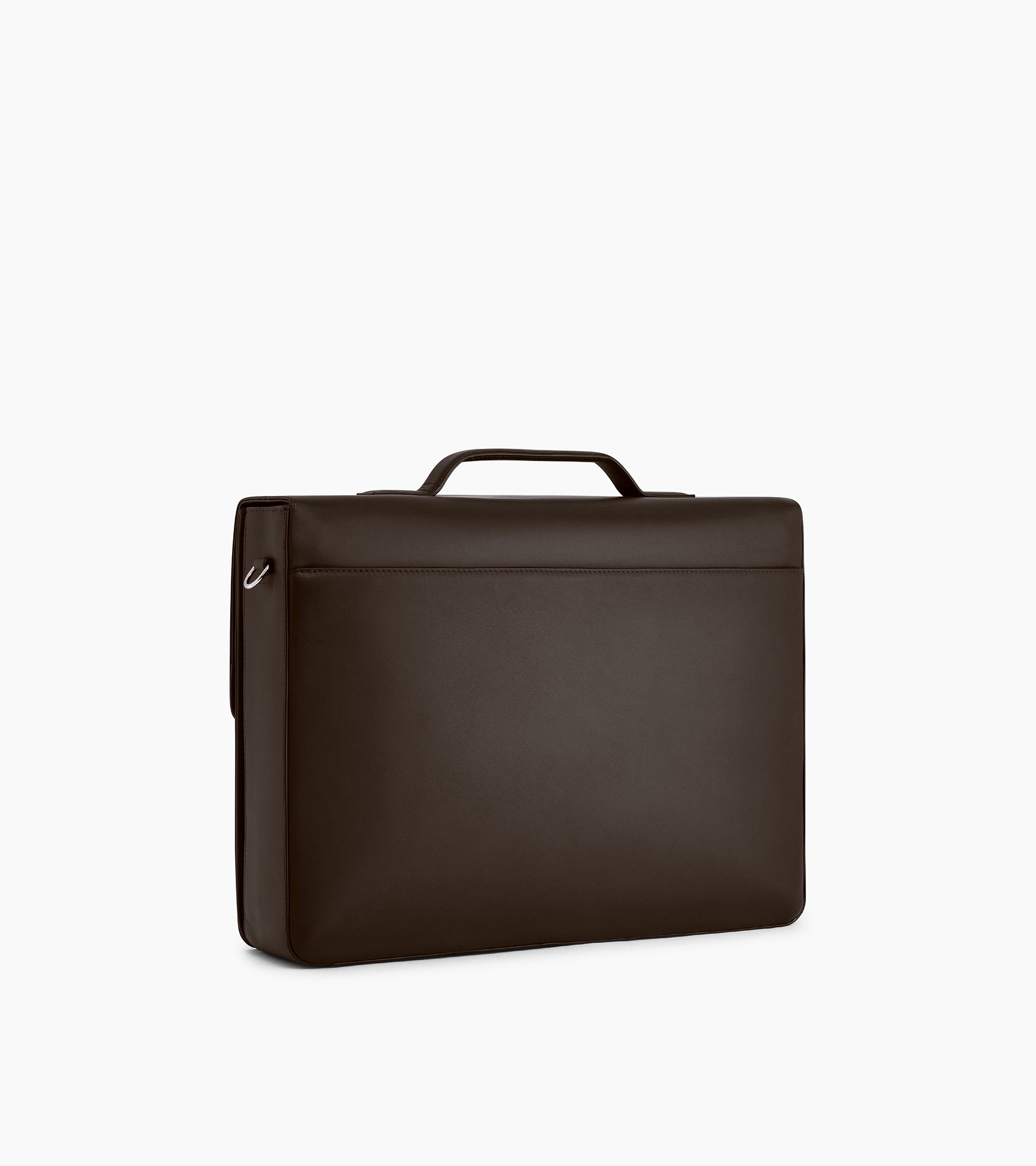Albert smooth leather 1-gusset briefcase