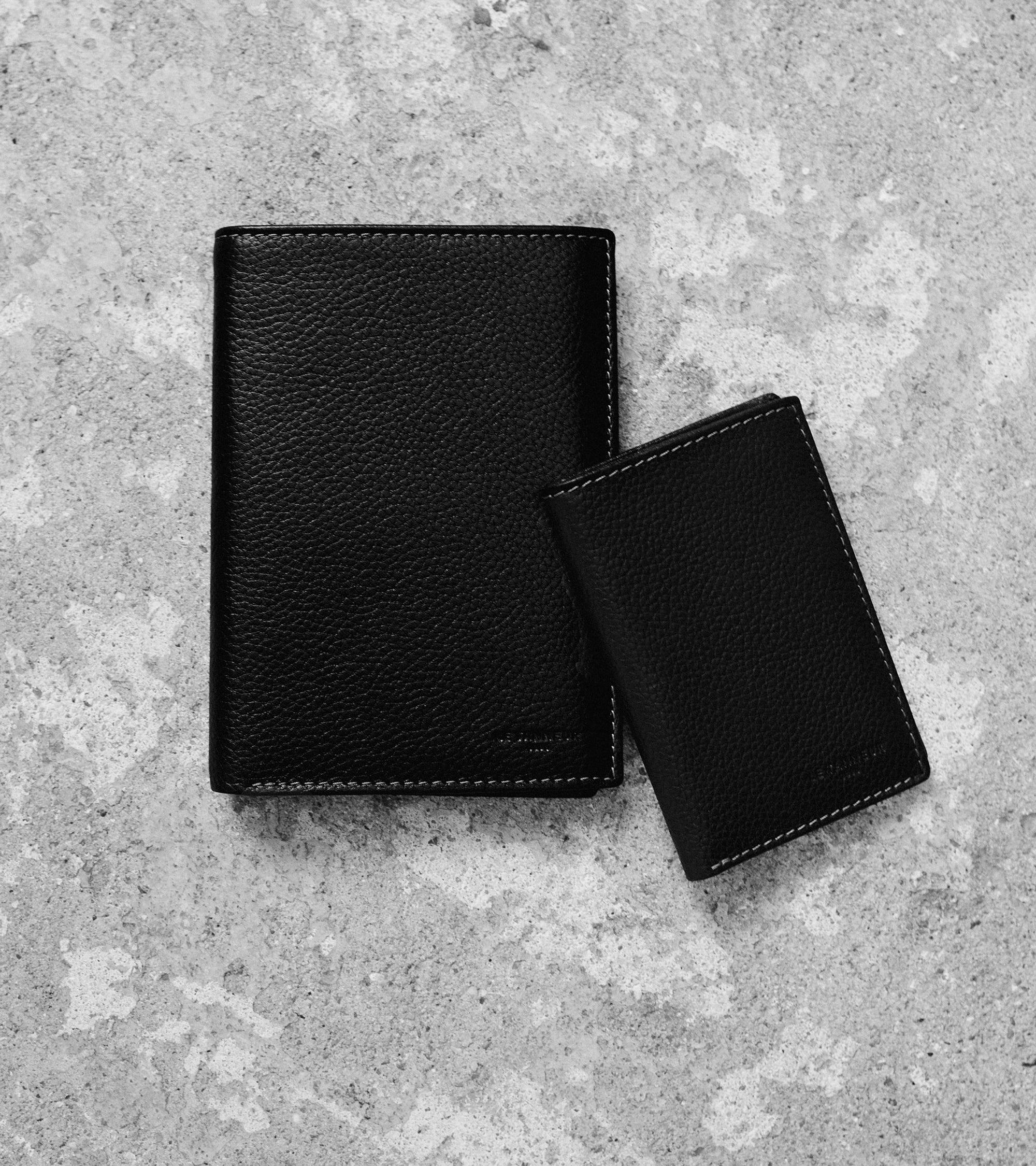 small pebbled leather cardholder