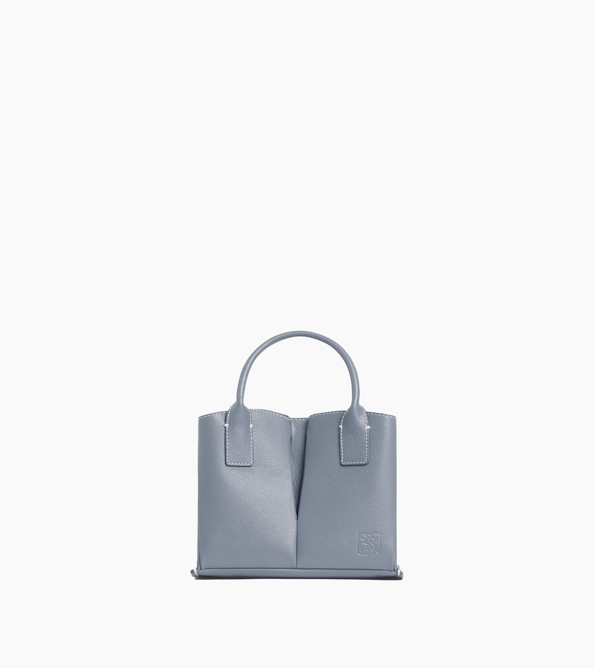 Small Elena handbag in pebbled leather