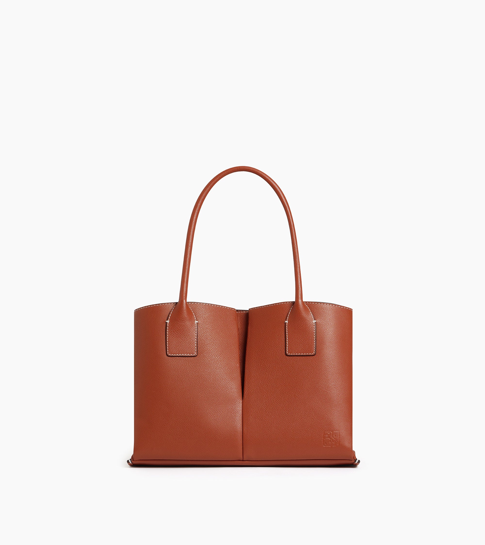 Elena large tote bag in grained leather