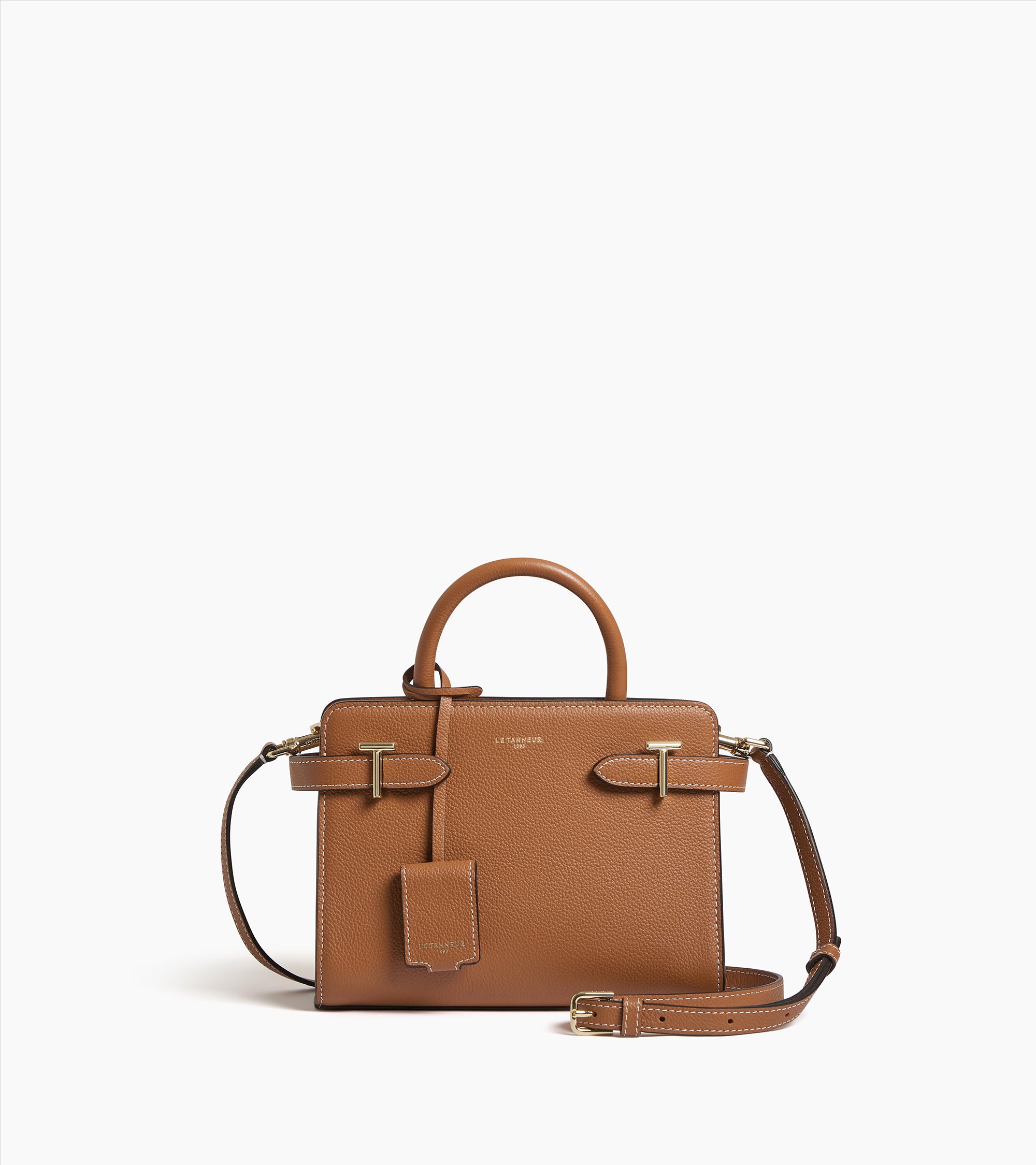 Emilie small handbag in pebbled leather