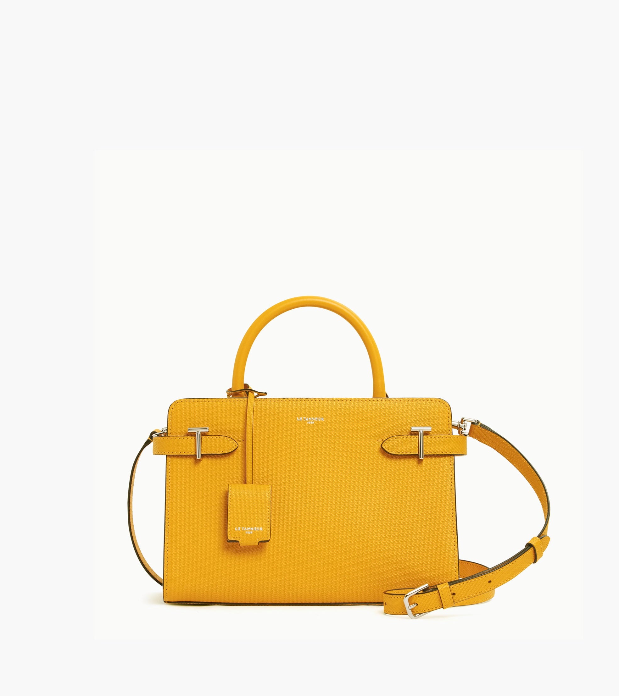 Medium Emilie handbag in T signature leather