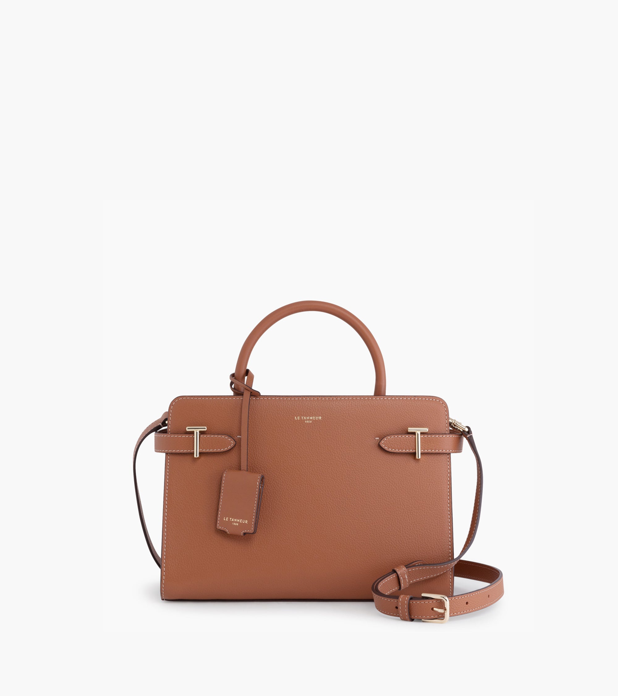 Emilie pebbled leather medium-sized handbag