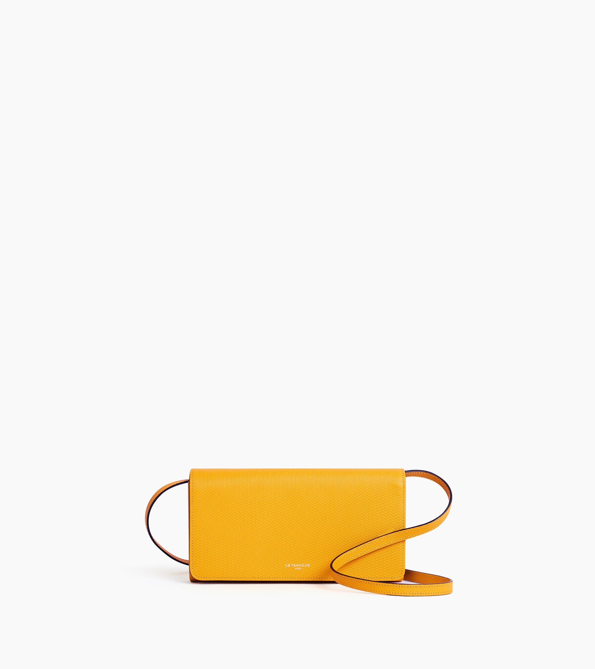 Emilie flap pouch with removable shoulder strap in T signature leather