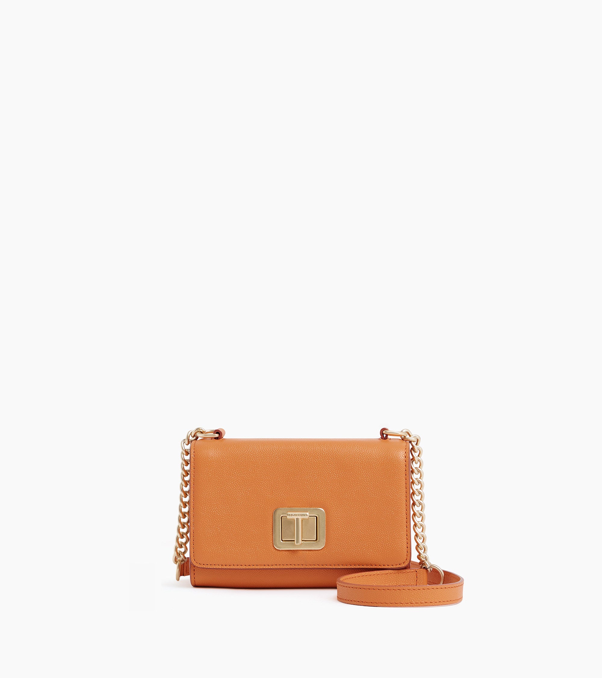 Eva mini crossbody bag in pebbled leather