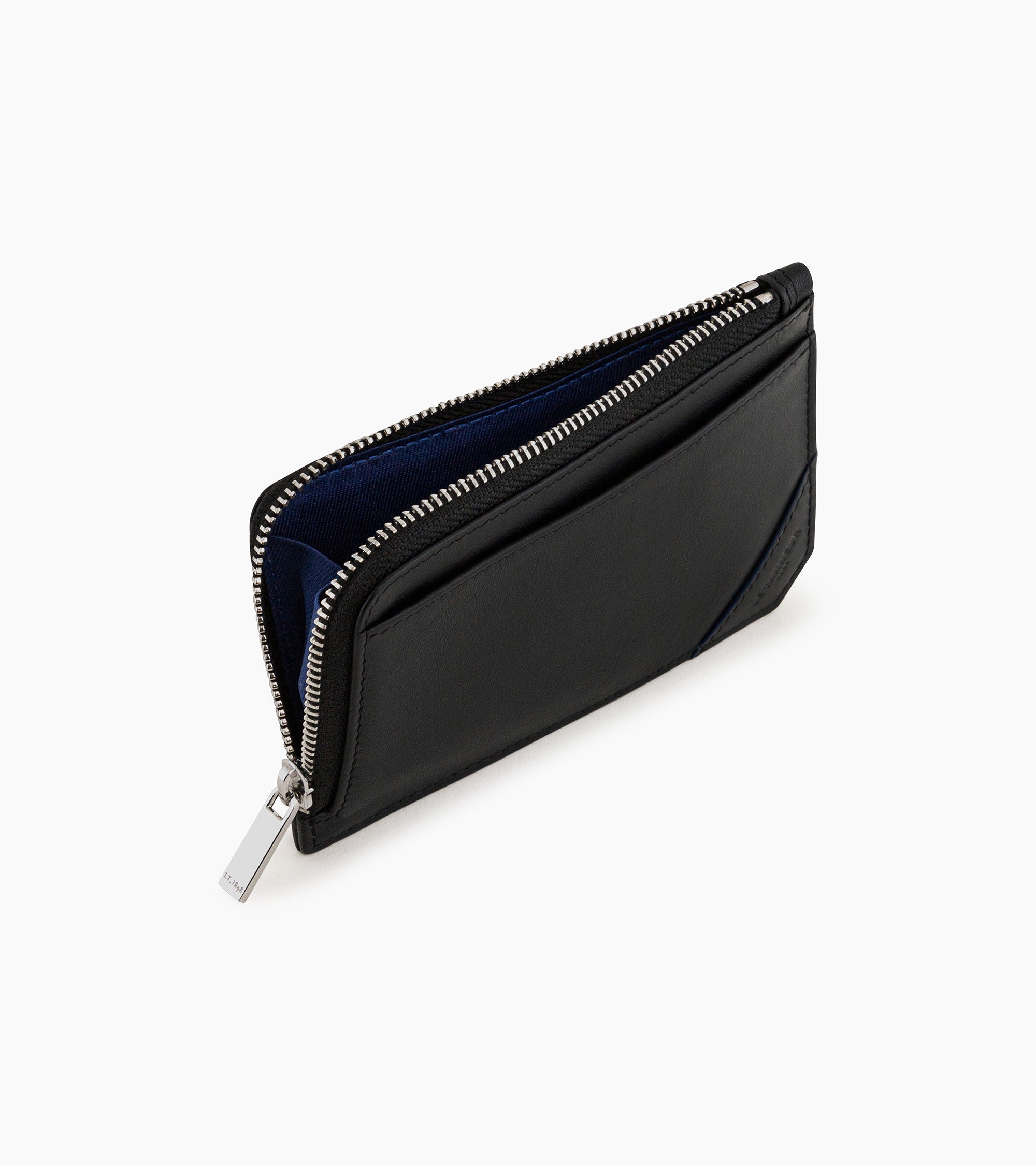 Georges smooth leather L-zip cardholder