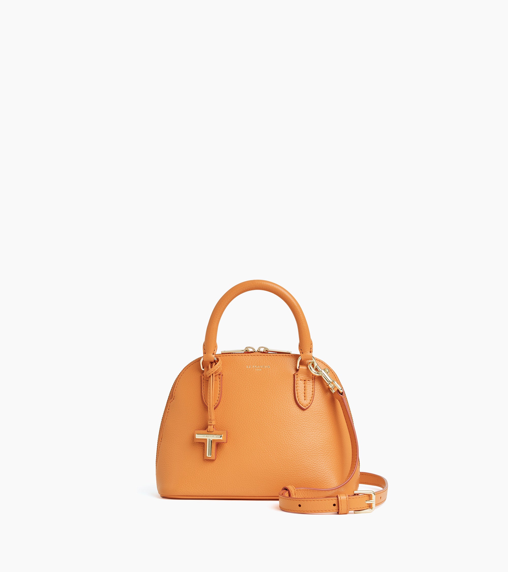 Gisèle small handbag in pebbled leather