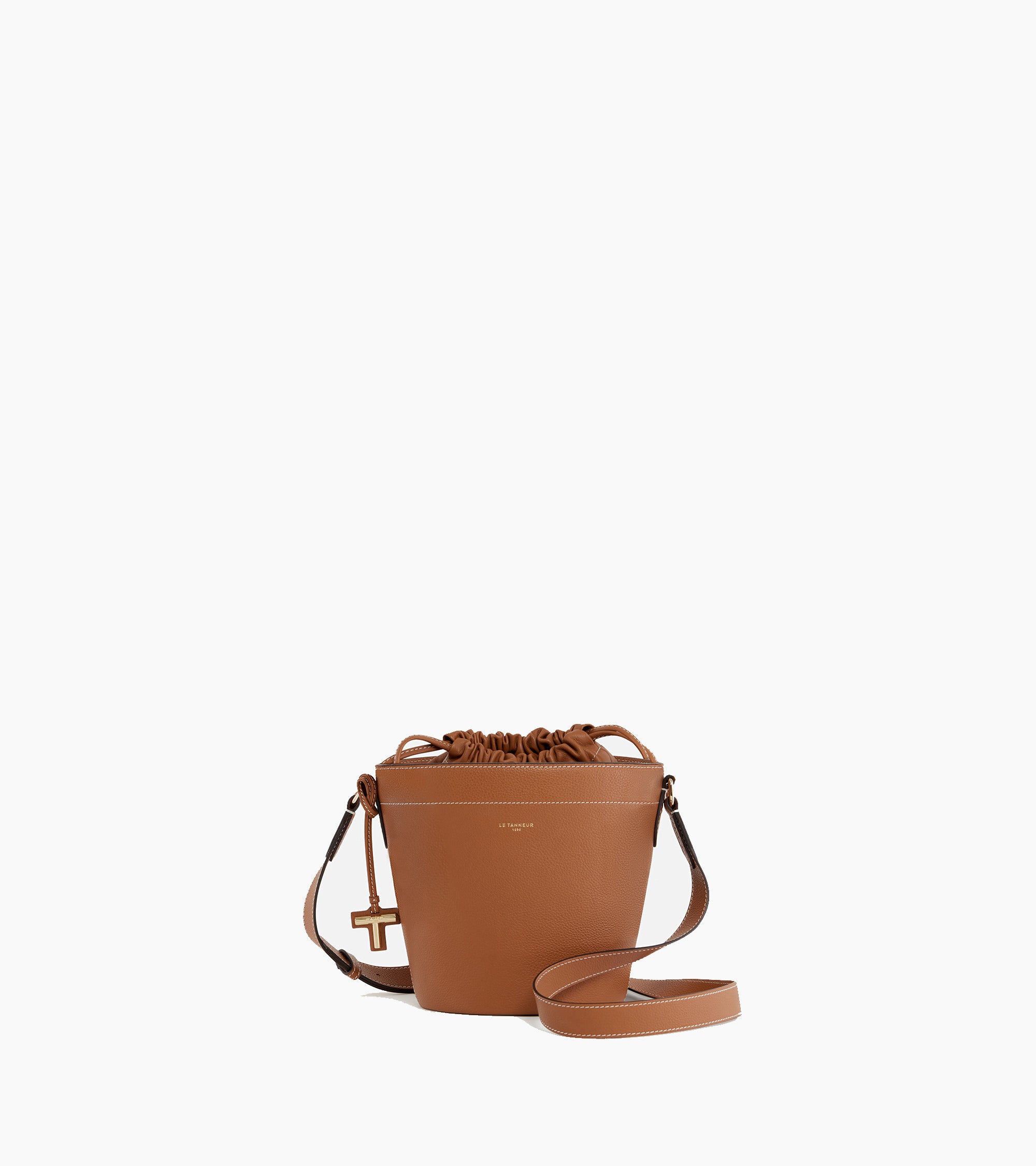 Petit sac seau Gisèle en cuir grainé