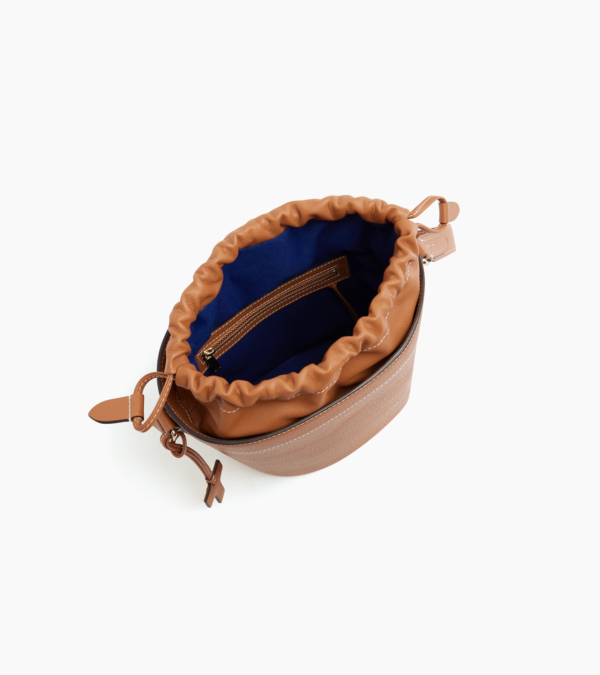 Petit sac seau Gisèle en cuir grainé