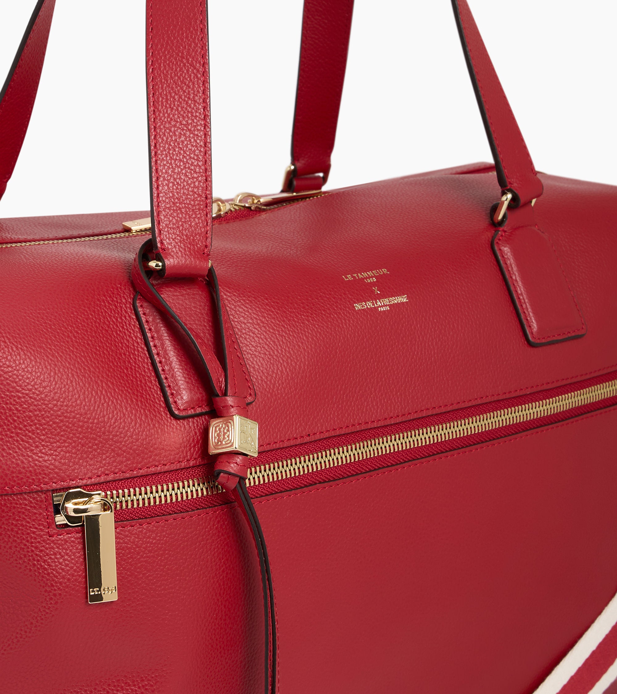 Inès de la Fressange 24-hour travel bag in grained leather