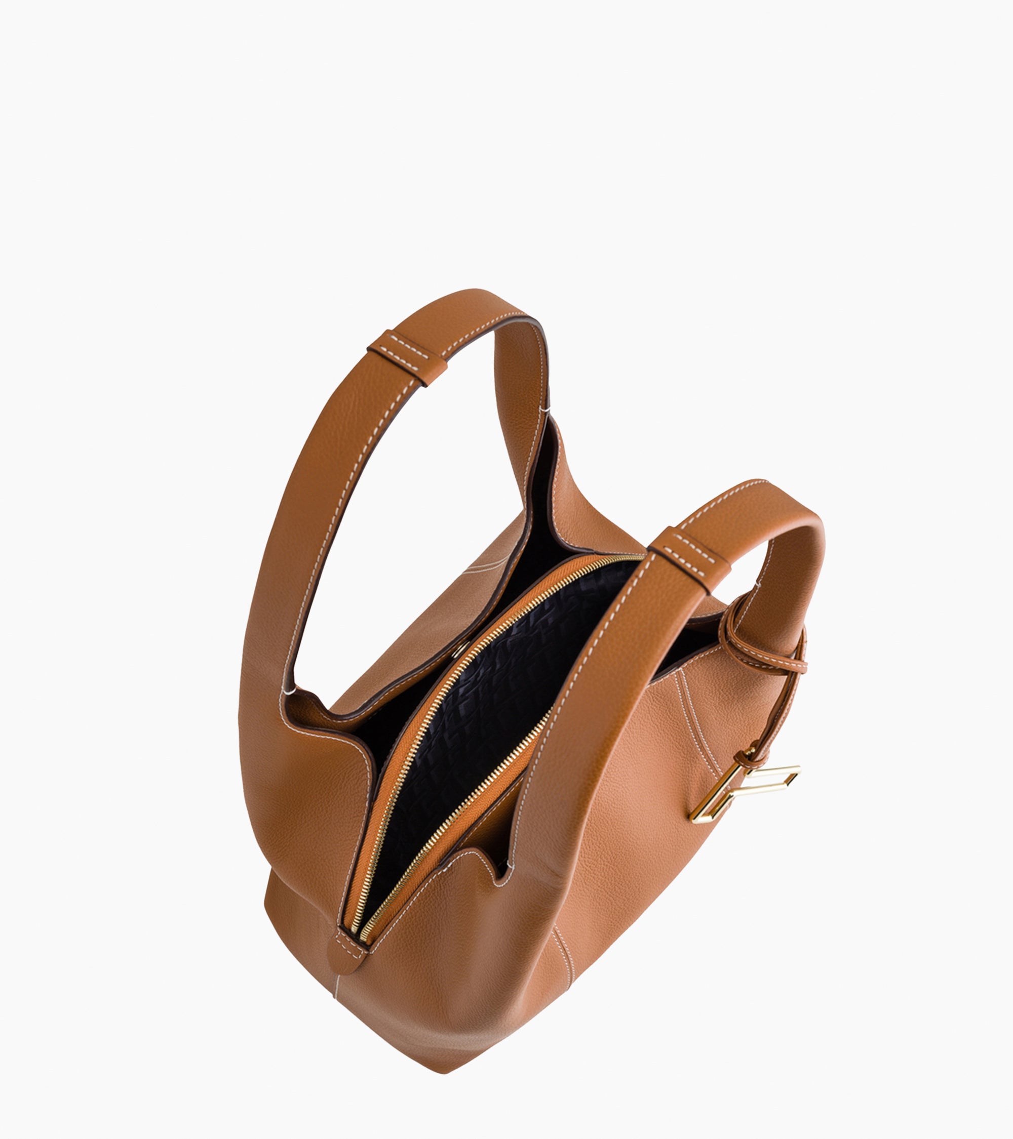 Juliette medium-sized shoulder bag in grained leather