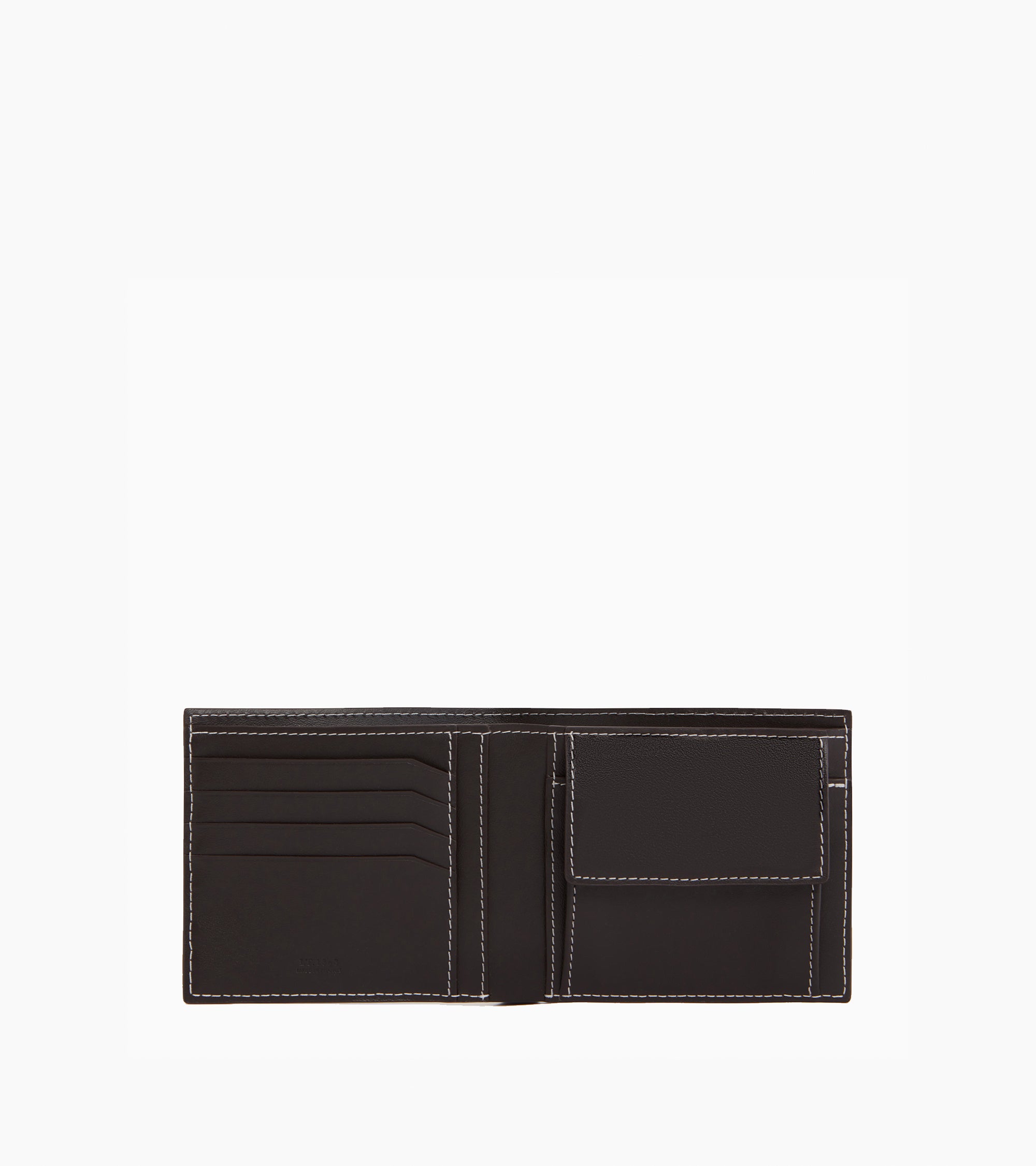 Léon horizontal, zipped wallet in smooth leather