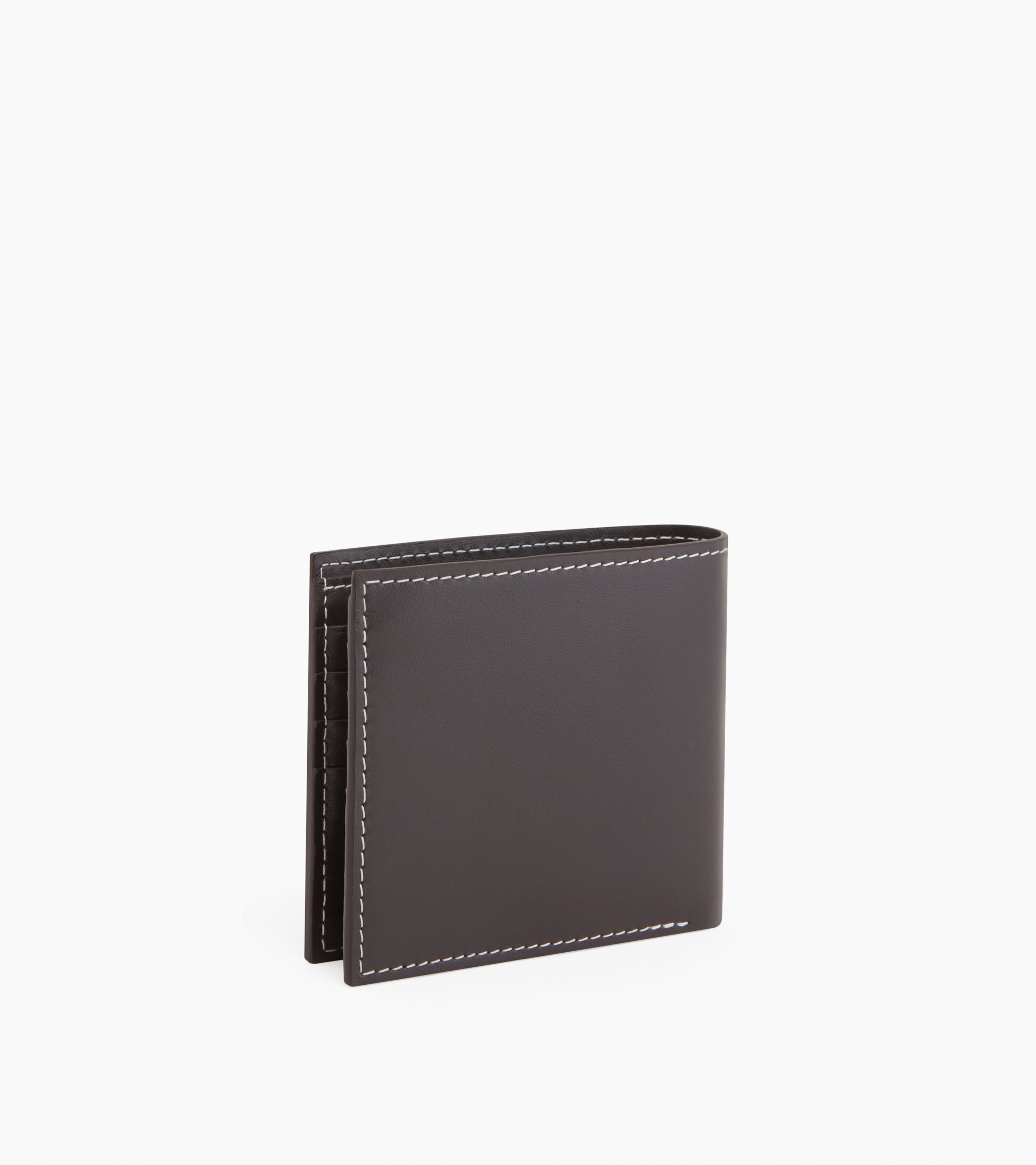 Léon medium-sized, horizontal wallet in smooth leather