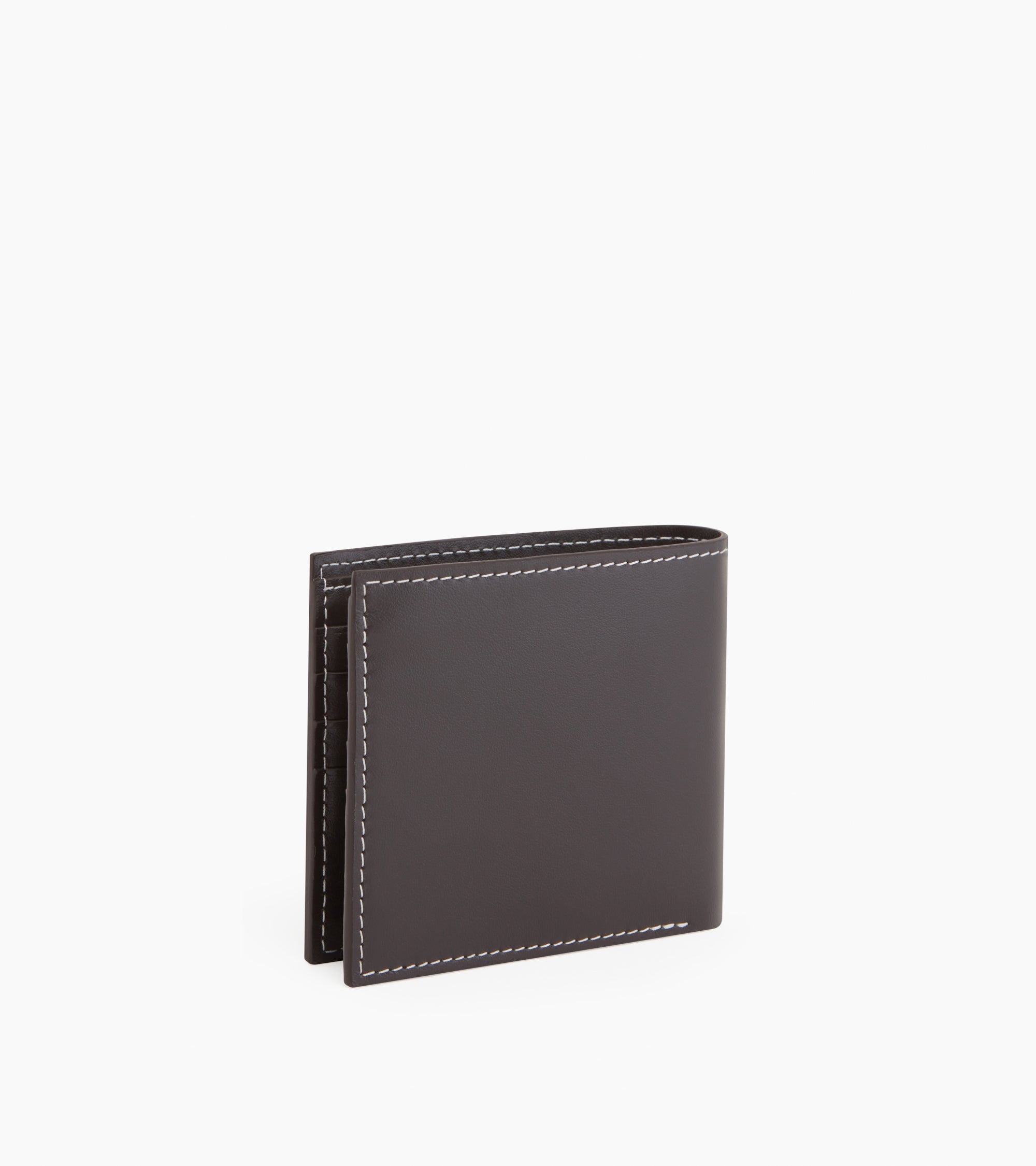 Léon medium horizontal cardholder in smooth leather