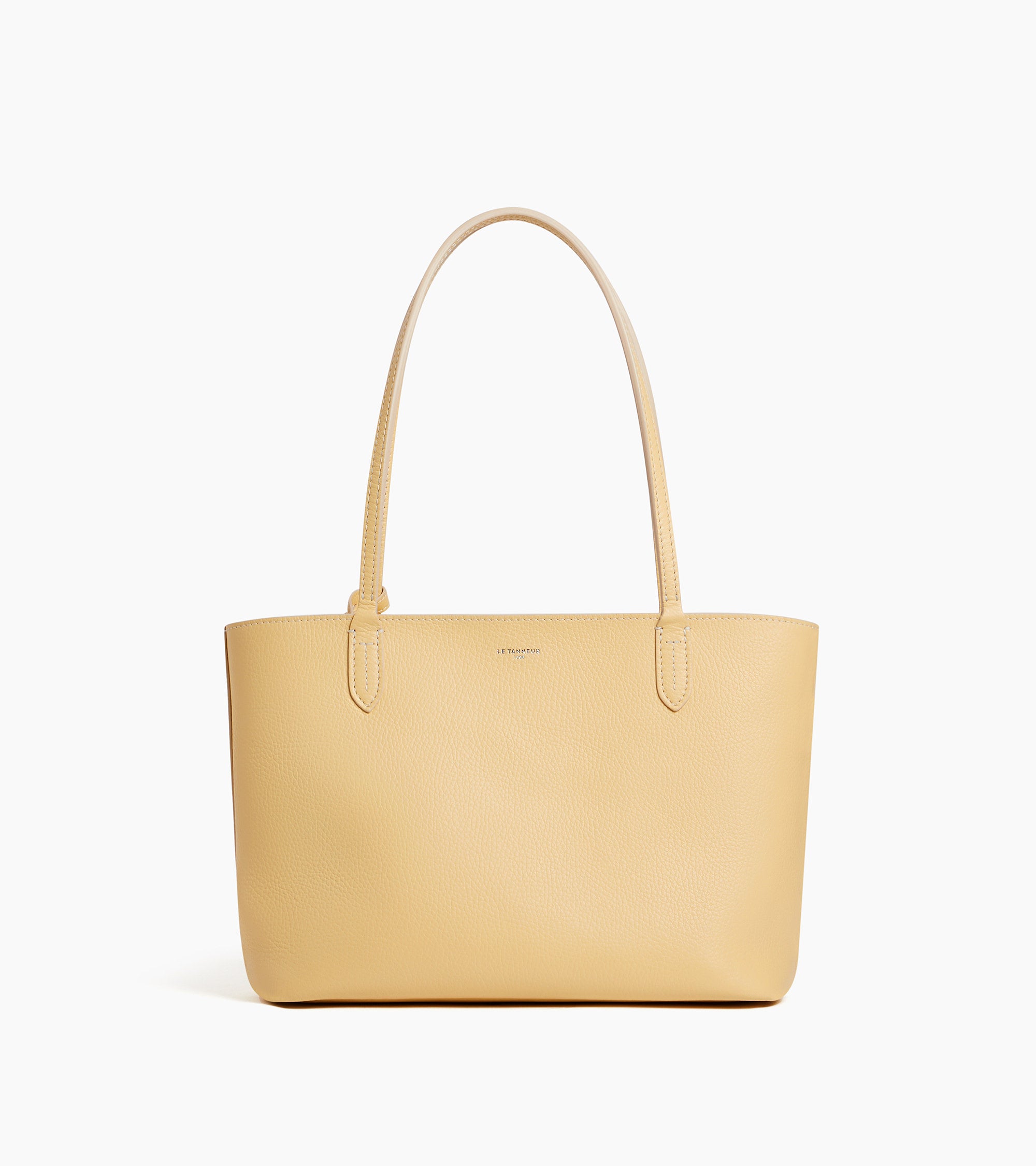 Louise small tote bag in grained leather