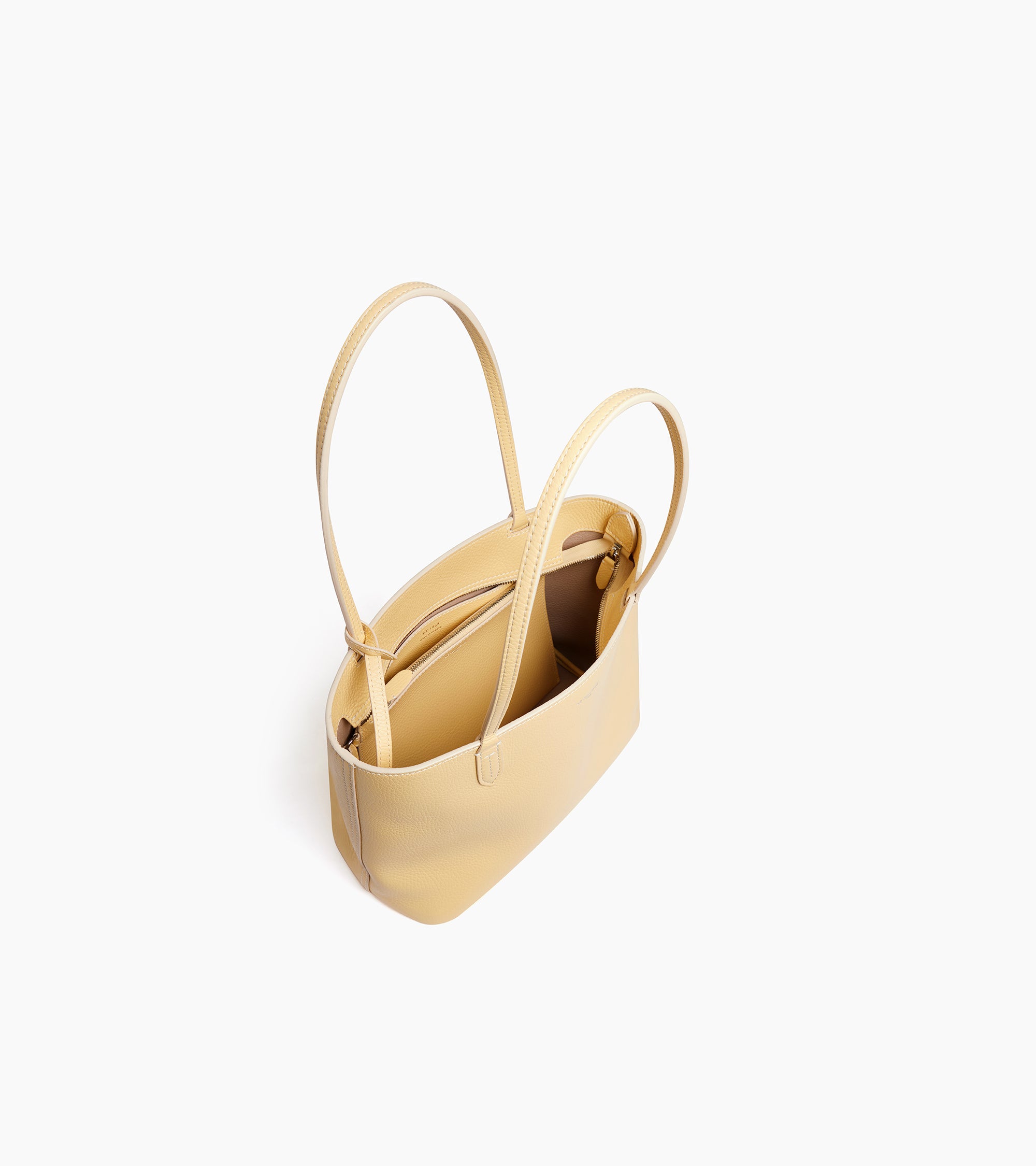 Louise small tote bag in grained leather