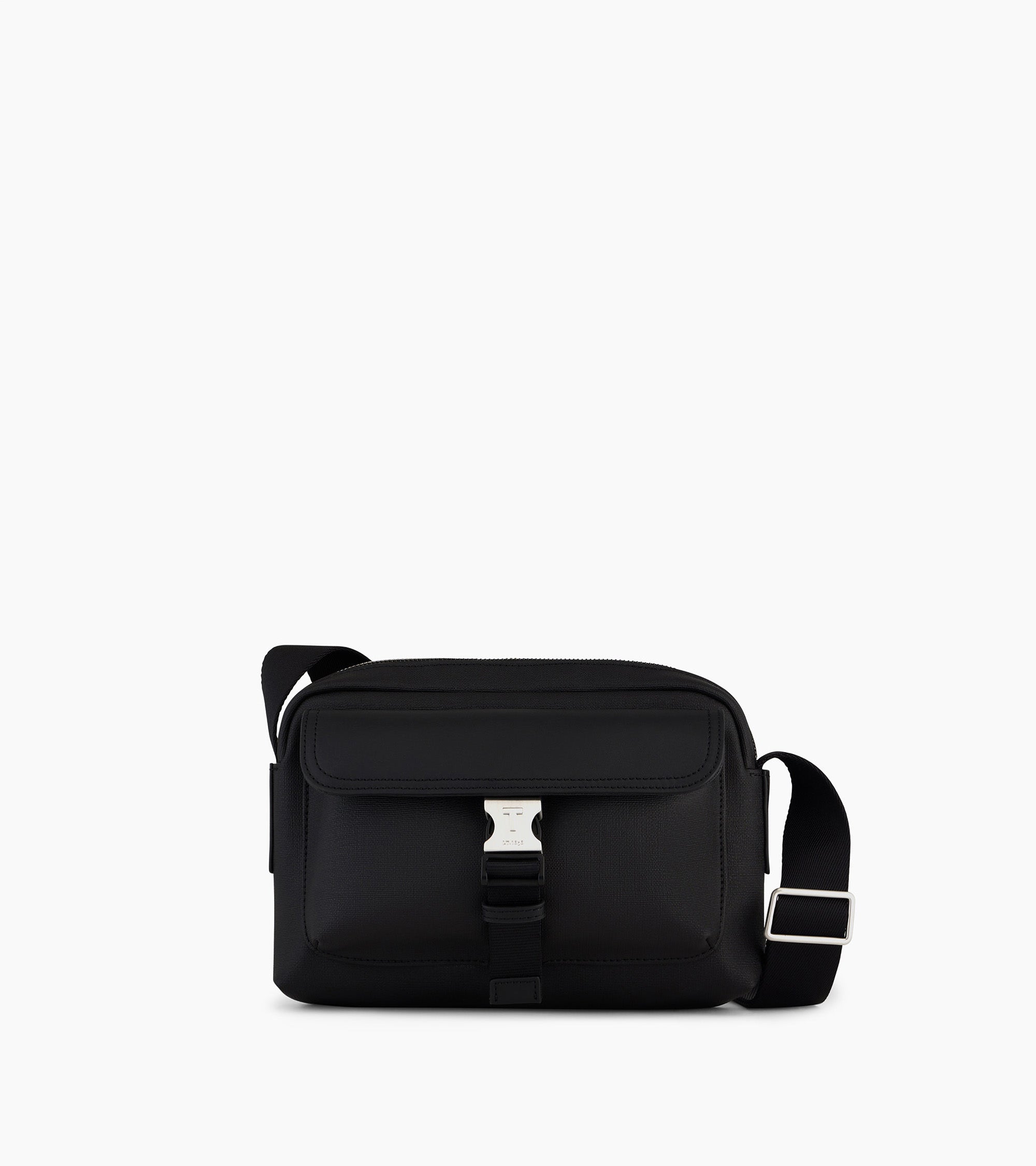 Maurice small bag with crossbody strap in coated canvas