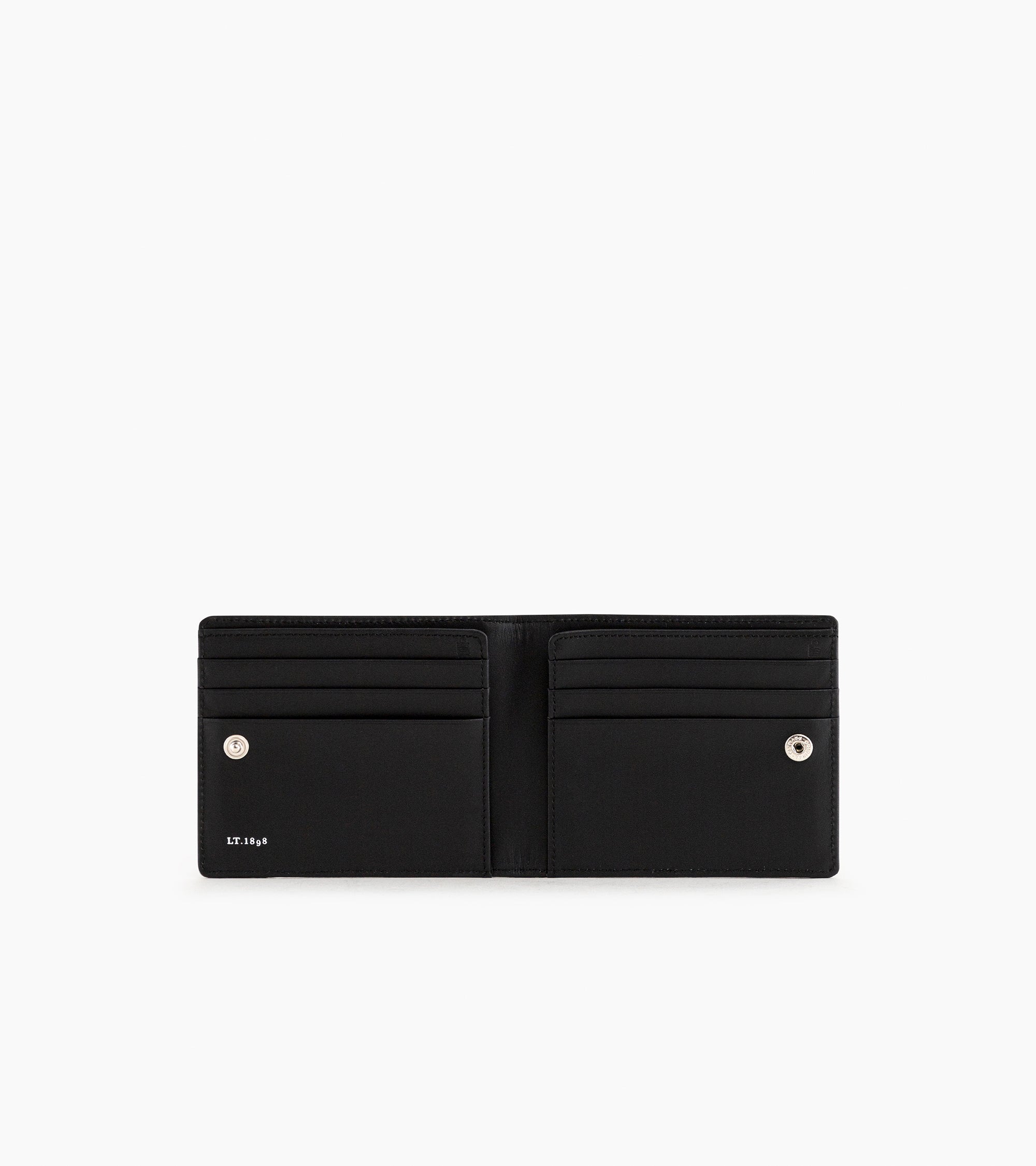 Max grained leather cardholder with bill pocket