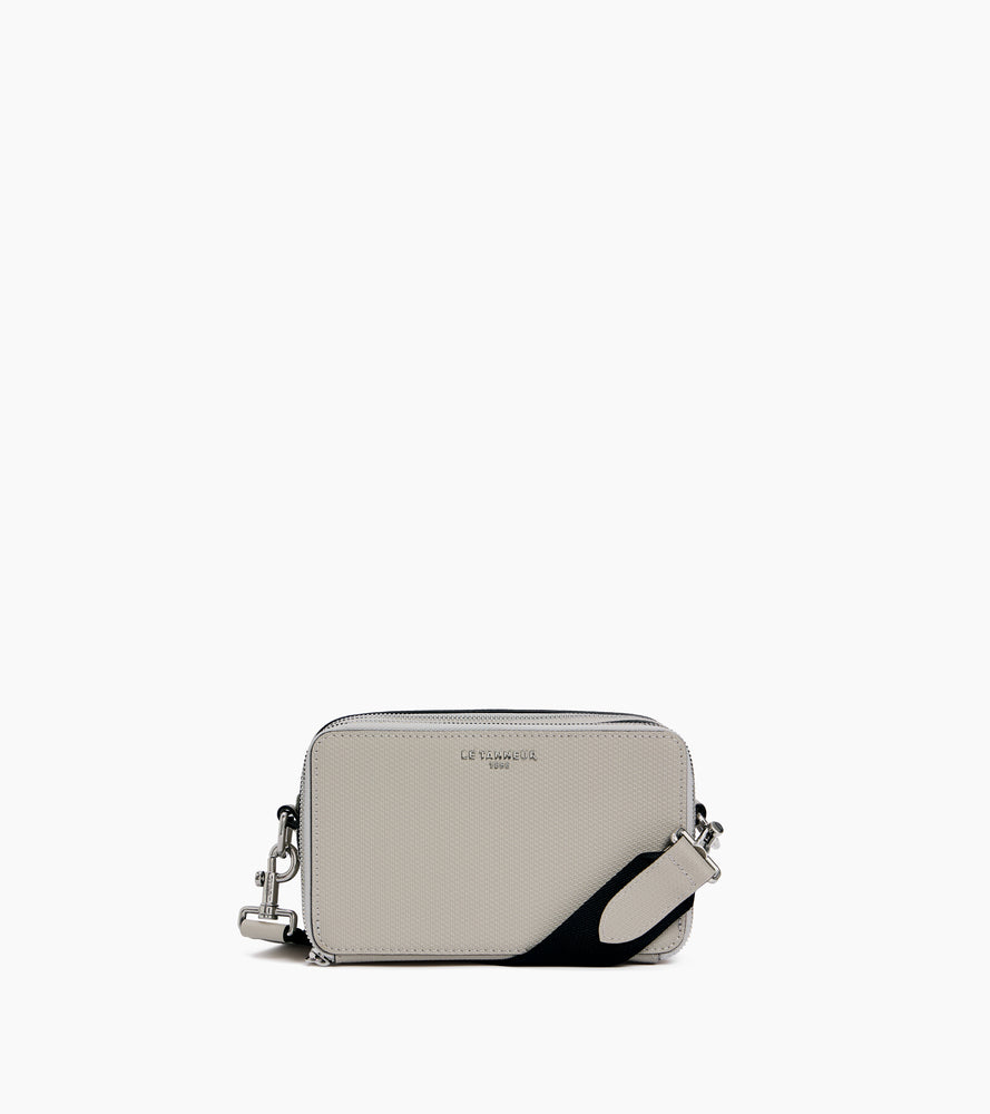 Emile small 2-compartment shoulder bag in signature T leather