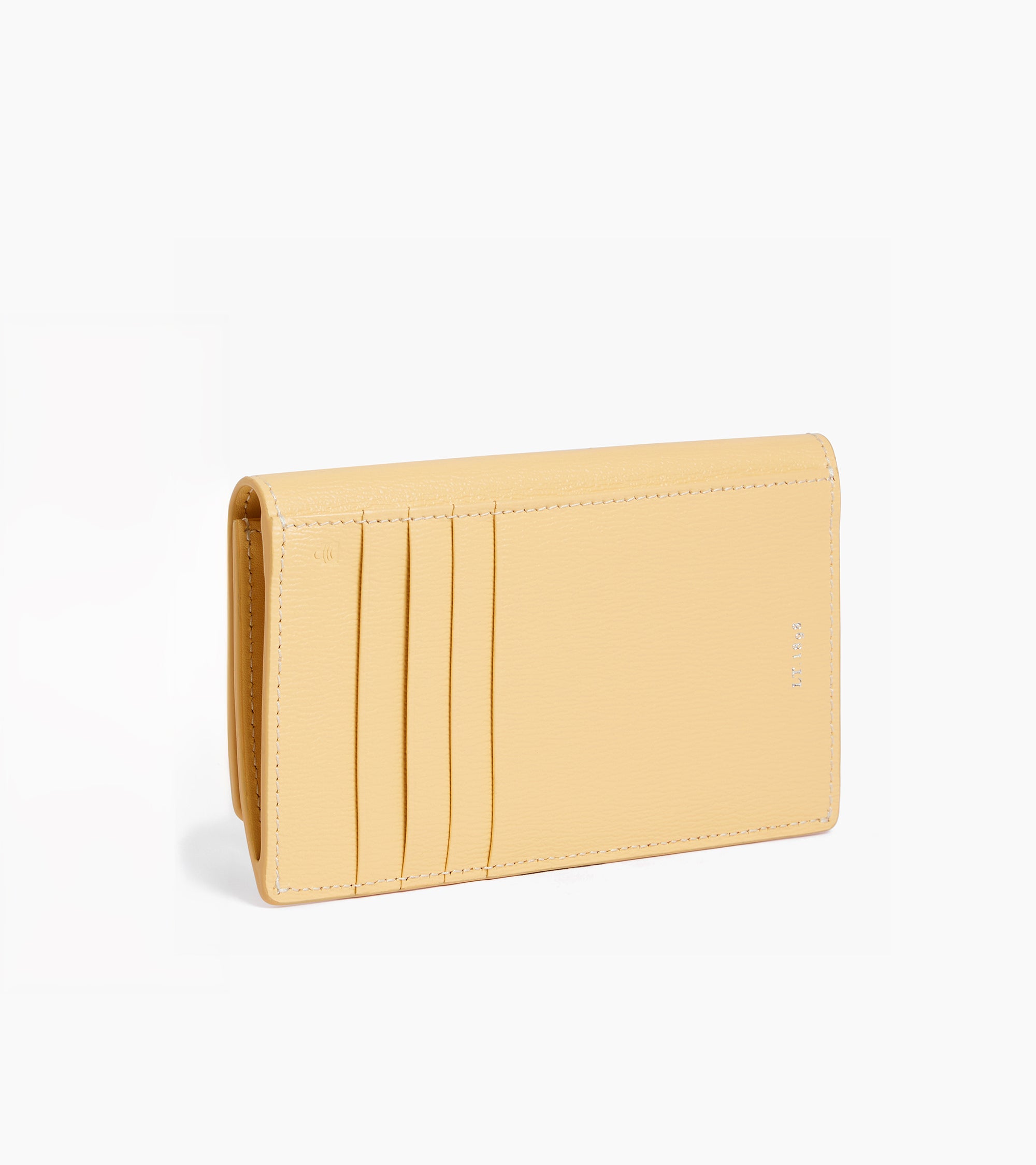 Naya flap card case in cork effect leather