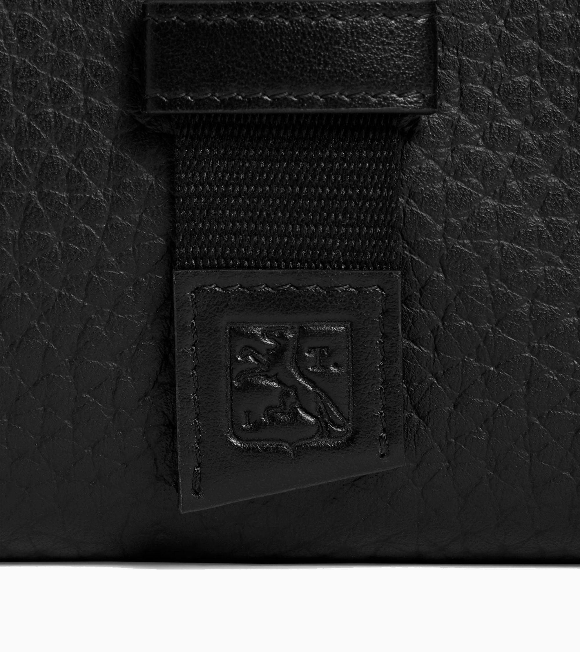 Porte cartes Noah en cuir grain buffle et cuir lisse