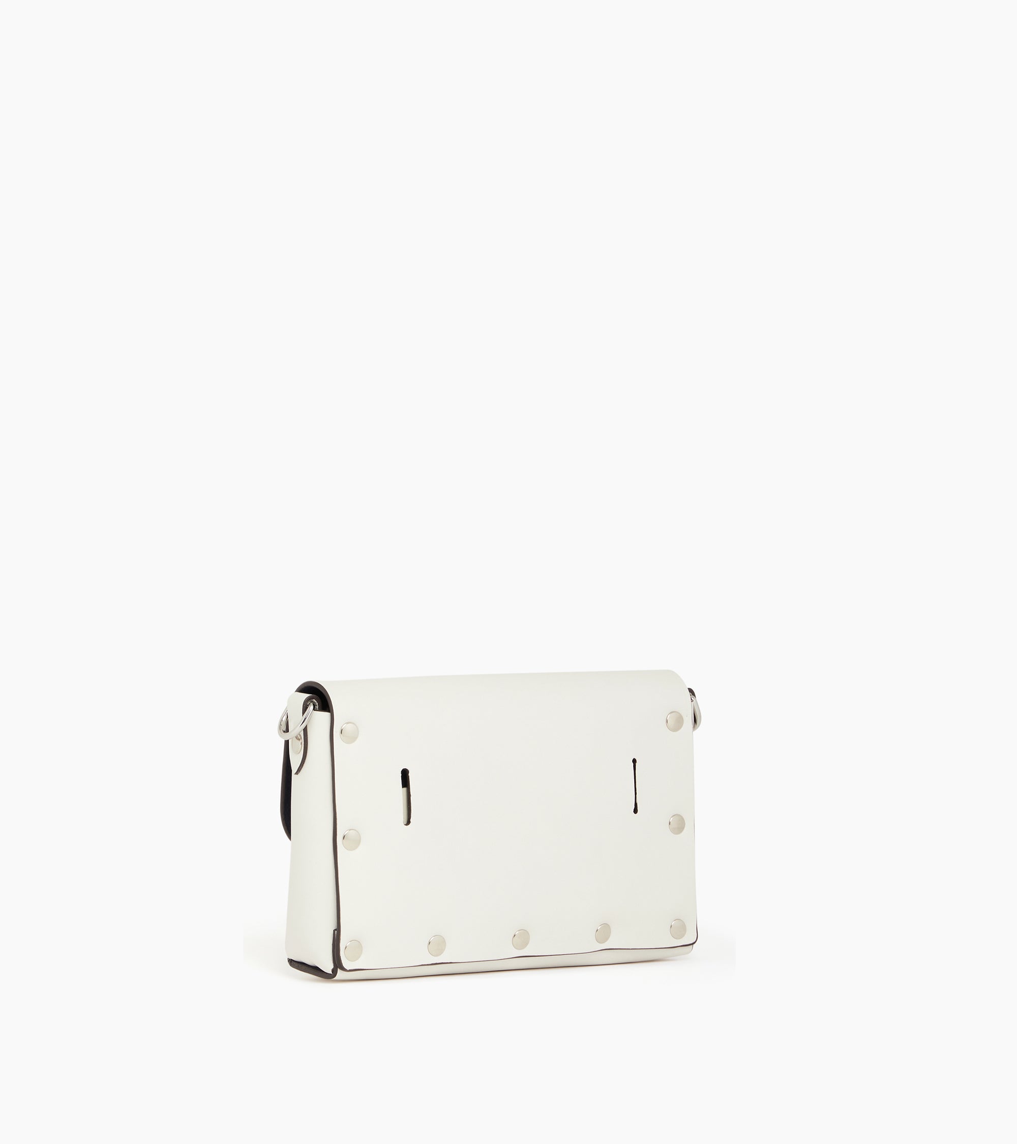 Sans Couture flap pouch with removable shoulder strap in smooth leather