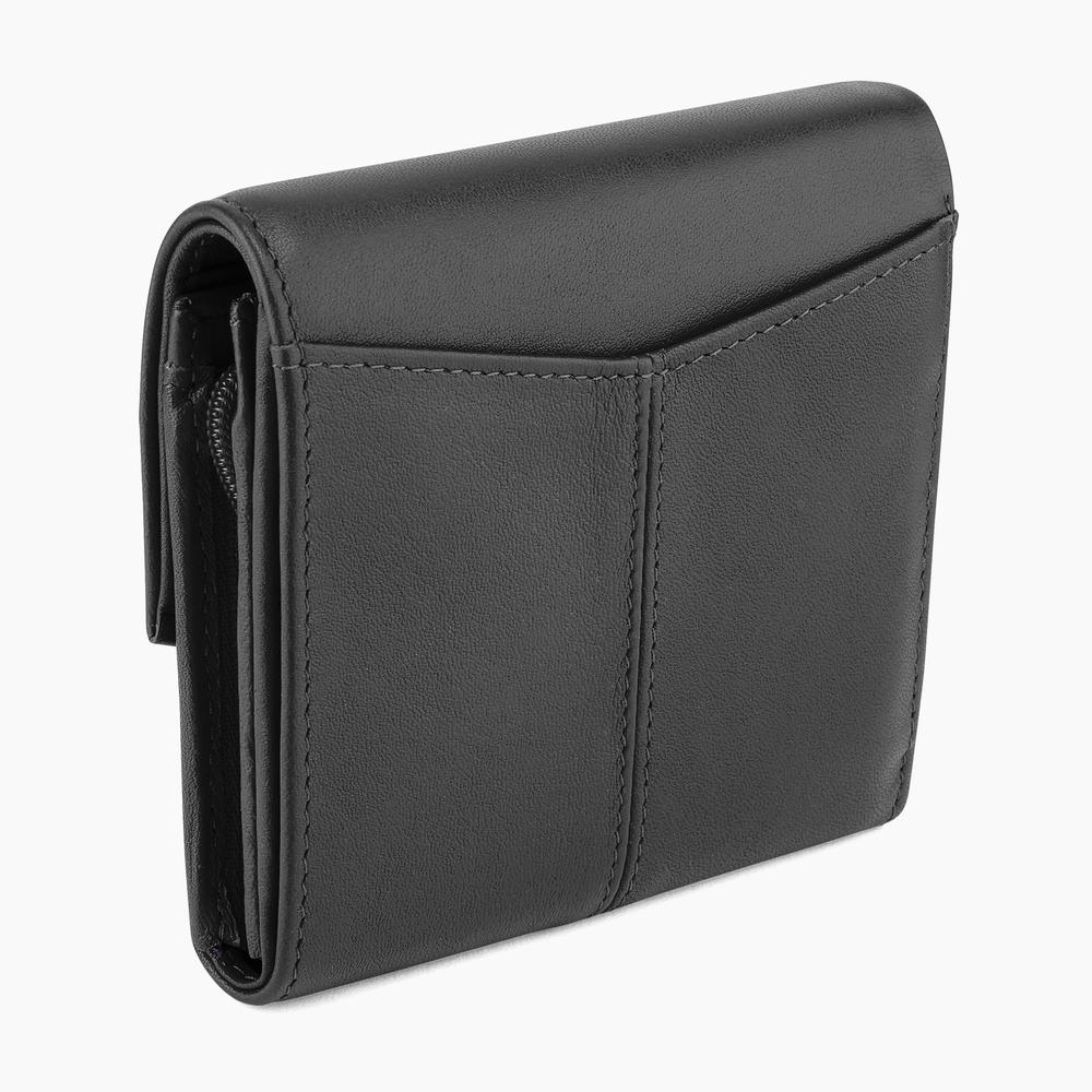 Charlotte smooth leather small flap wallet