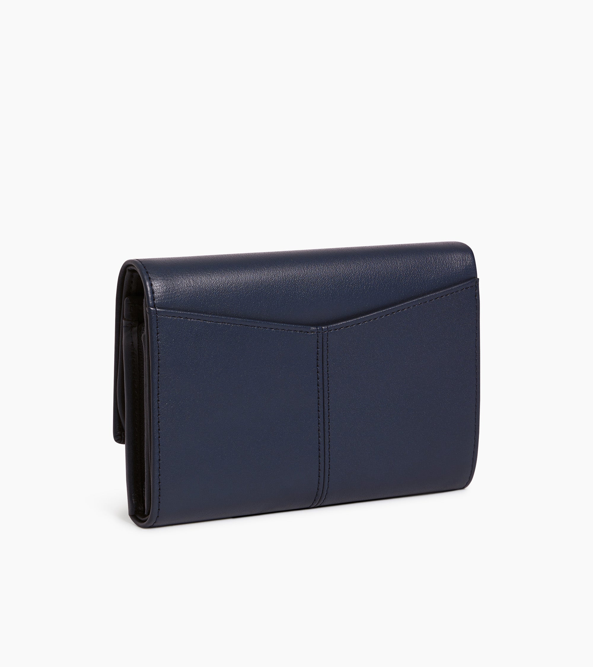 Charlotte large zipped wallet in smooth leather