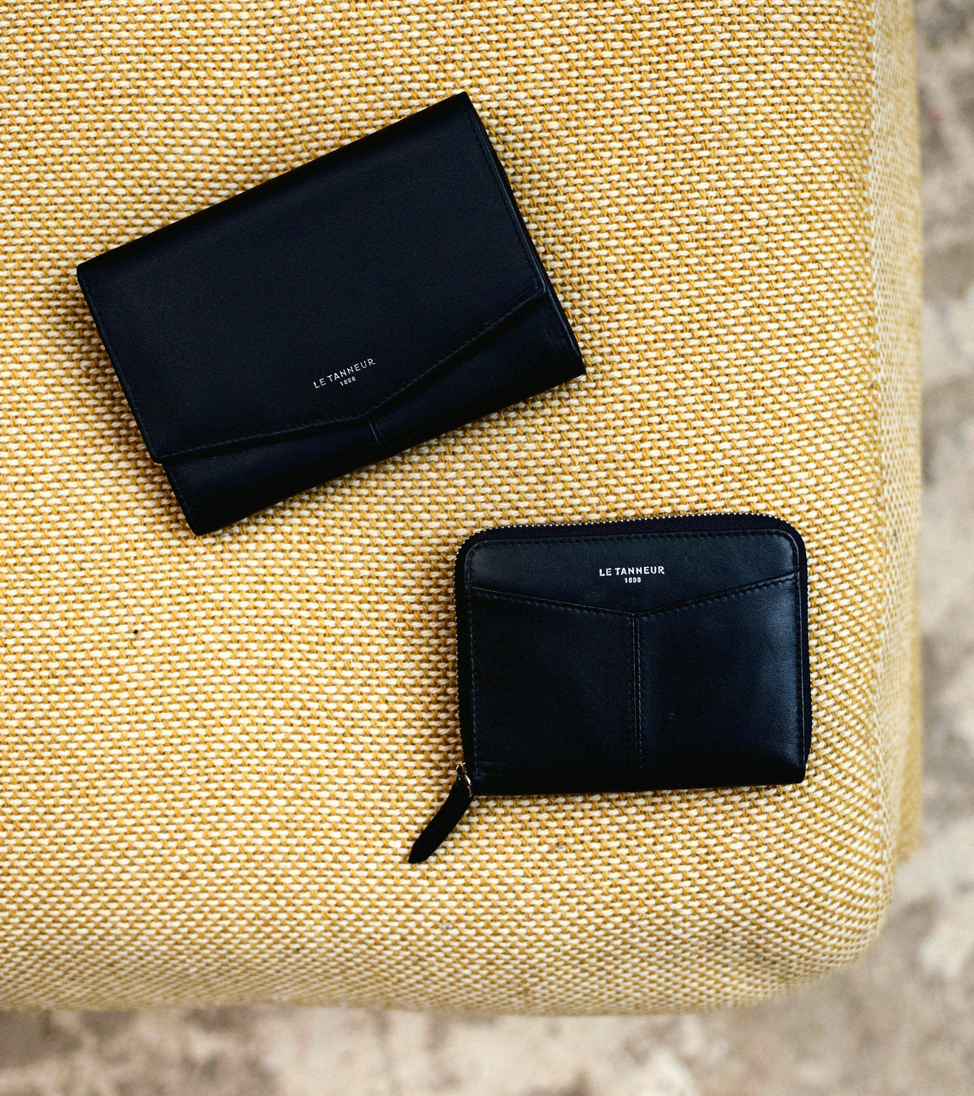 Charlotte large zipped wallet in smooth leather