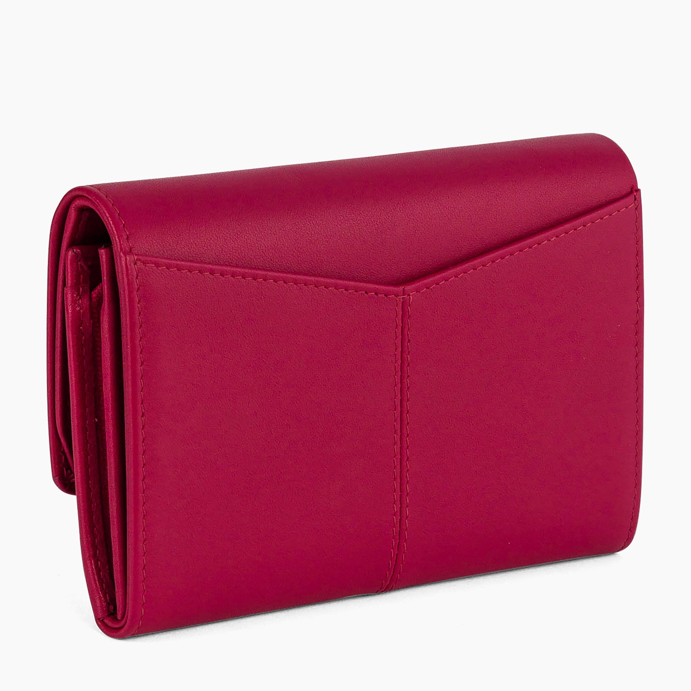 Charlotte smooth leather large zip wallet