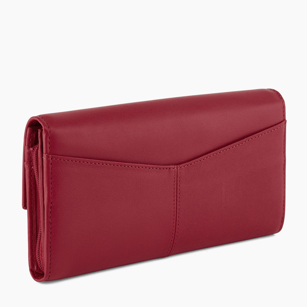 Charlotte smooth leather flap companion