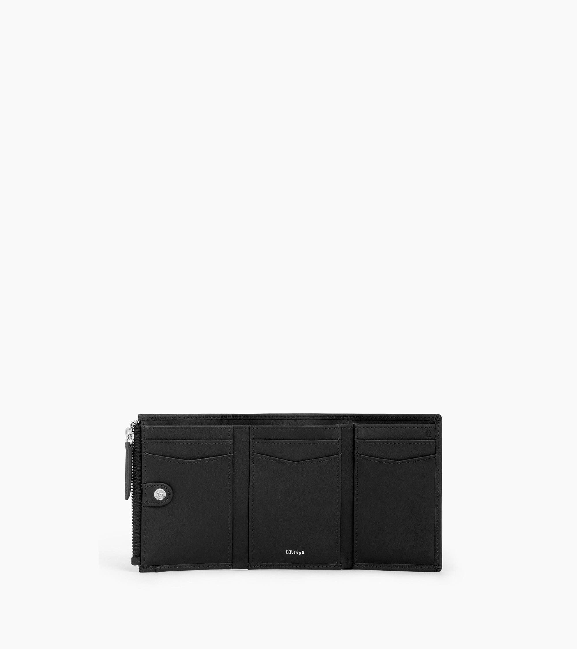 Charlotte zipped wallet in smooth leather