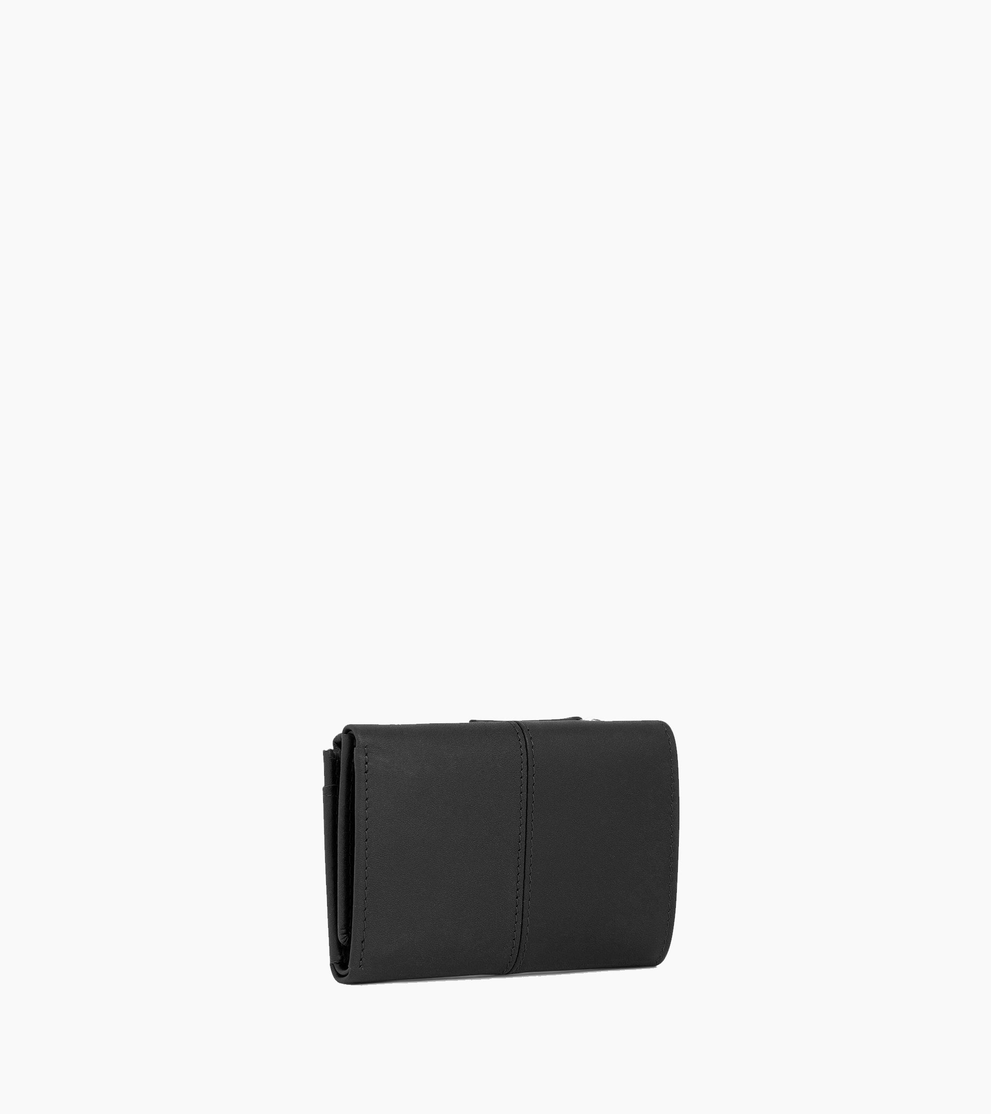 Charlotte zipped wallet in smooth leather