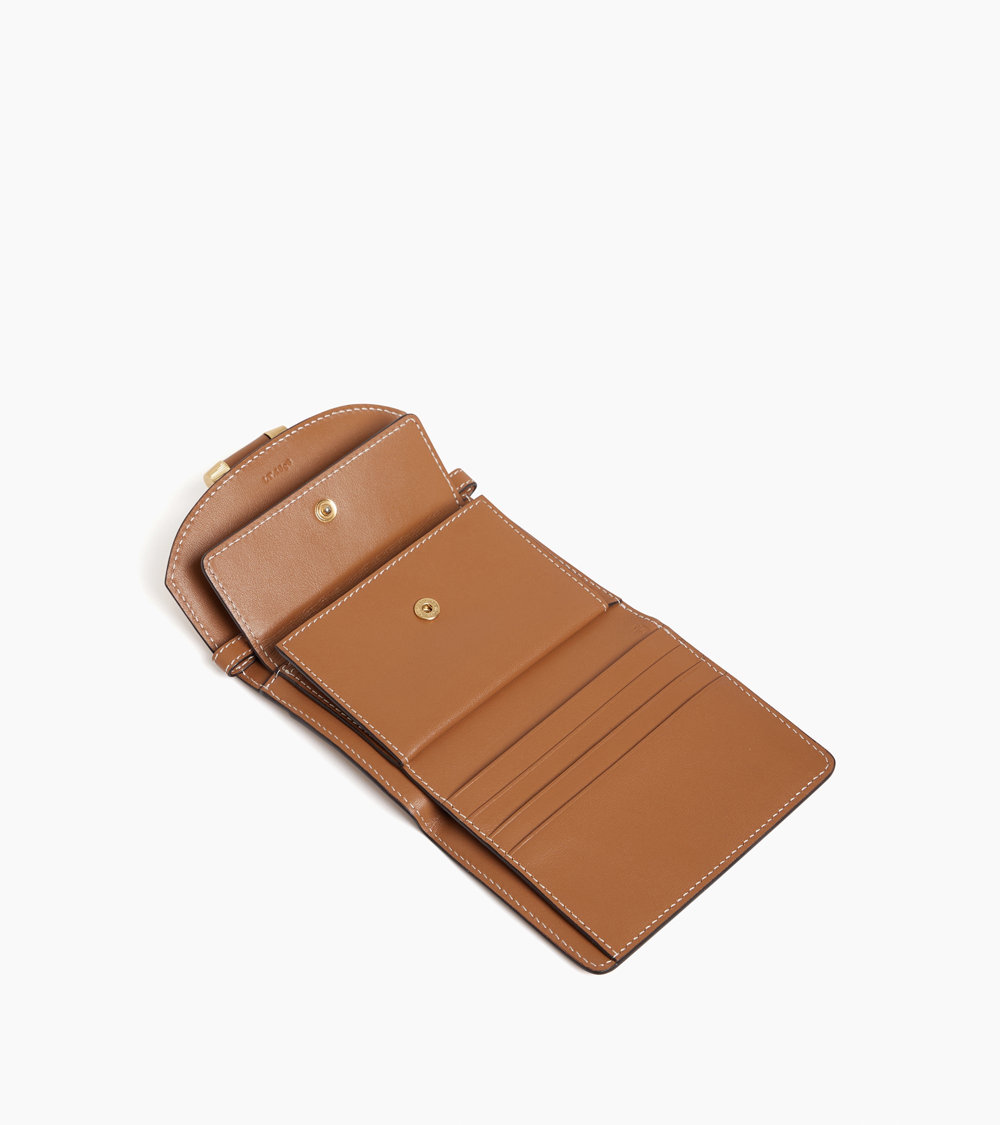 Pia card holder with detachable shoulder strap in  smooth leather