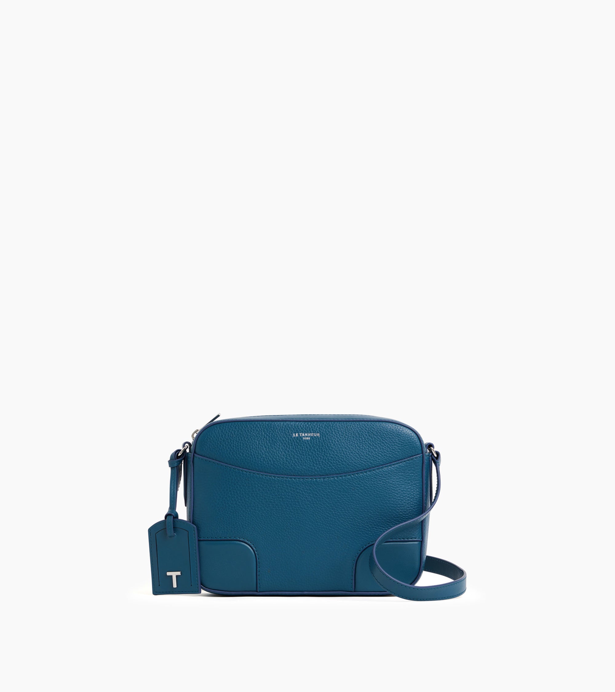 Medium Romy shoulder bag in grain and smooth leather