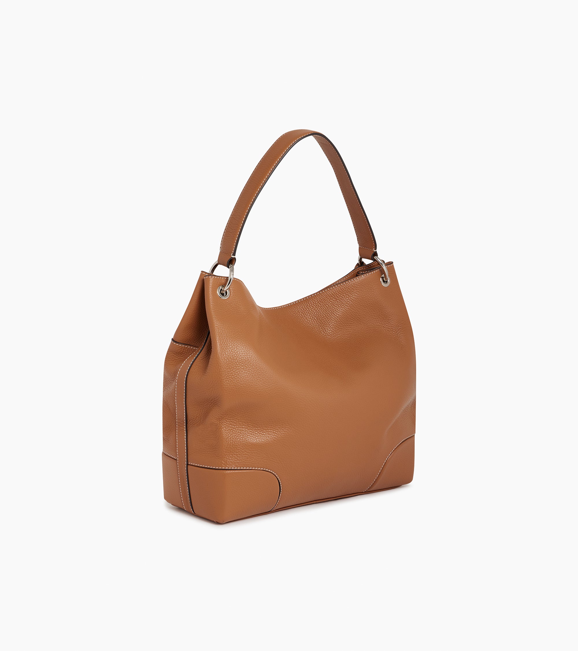 Romy large hobo bag in pebbled leather