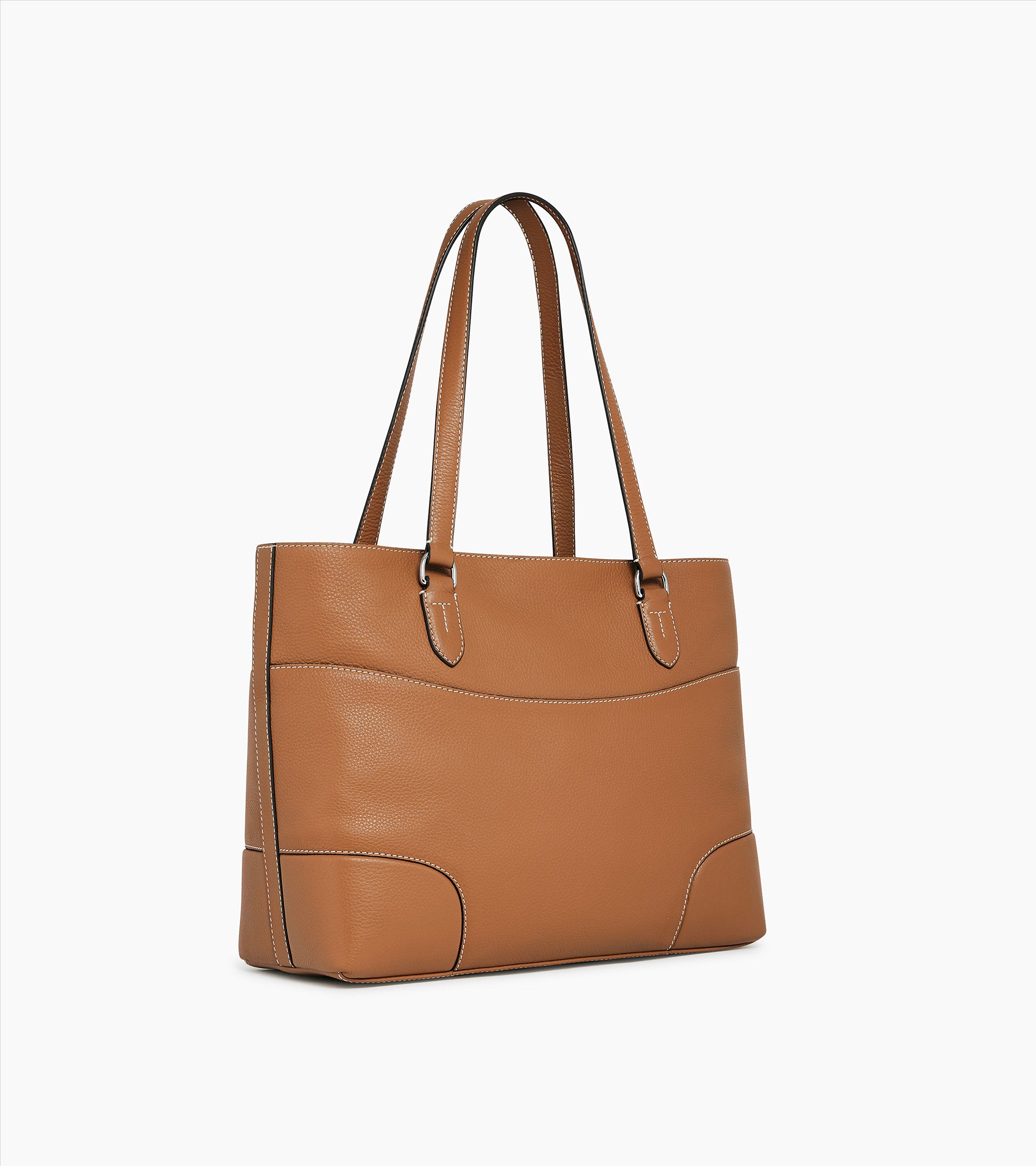 Grand sac cabas Romy en cuir grainé