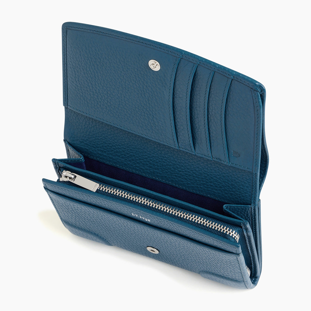 Romy grained leather small zip wallet