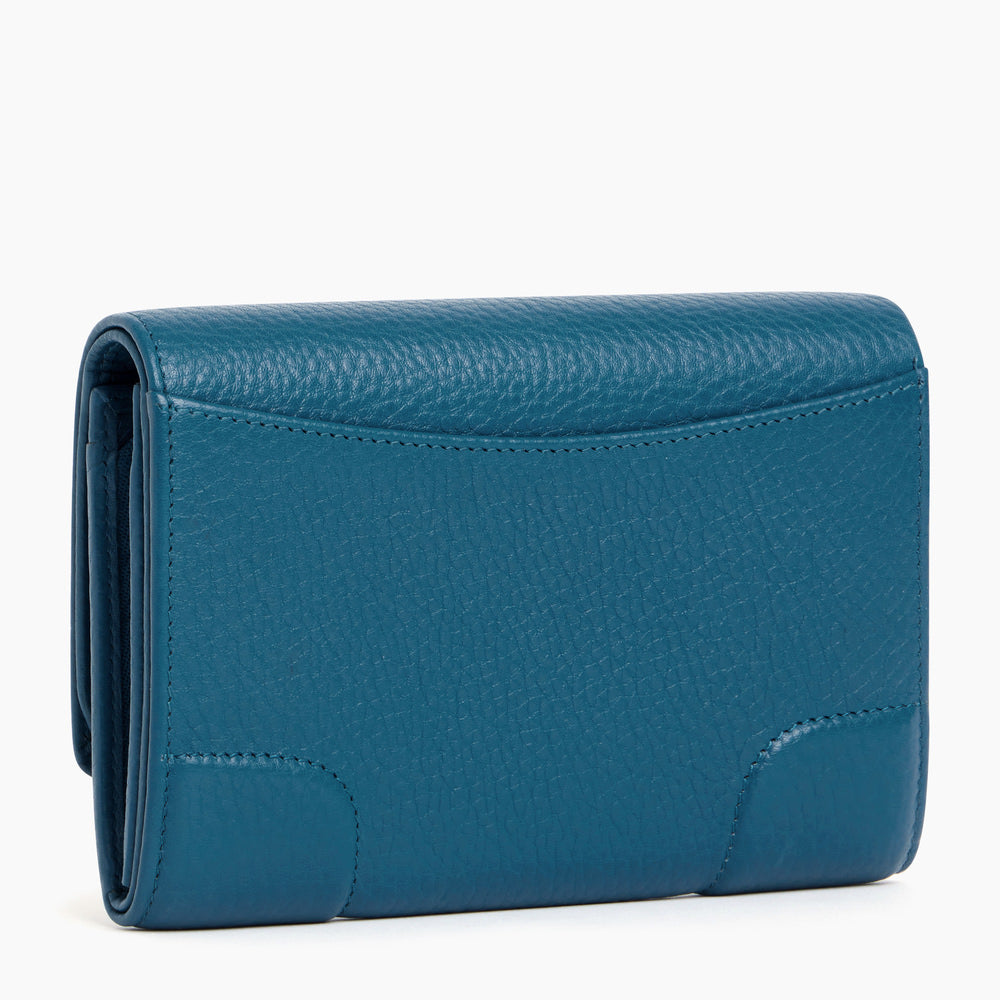 Romy grained leather small zip wallet