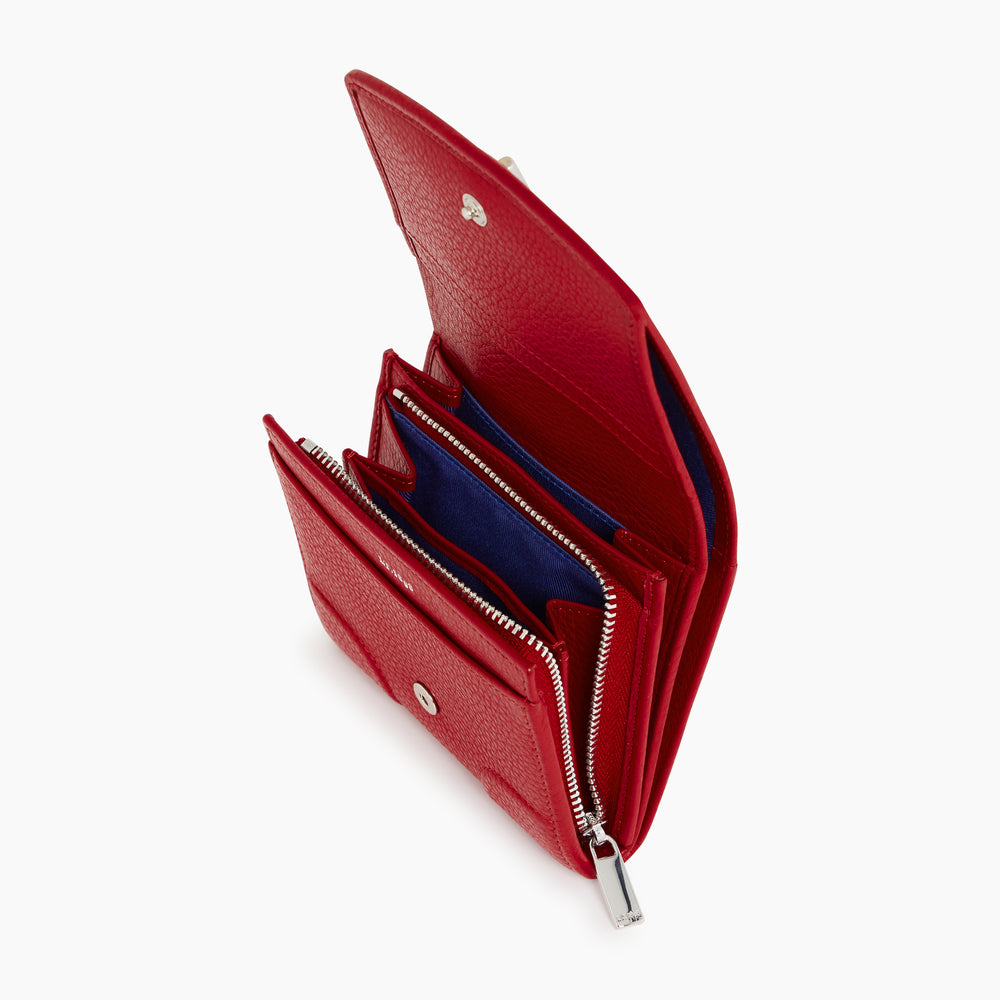 Romy grained leather small zip wallet