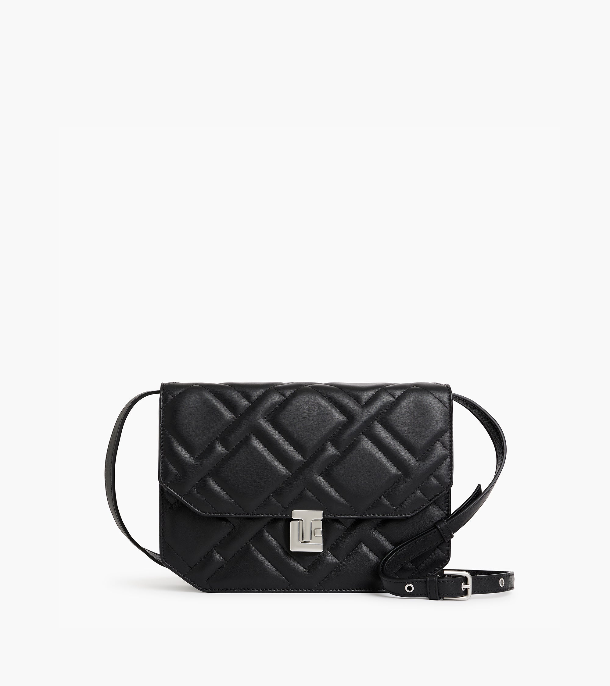 Medium Rose quilted shoulder bag in smooth leather